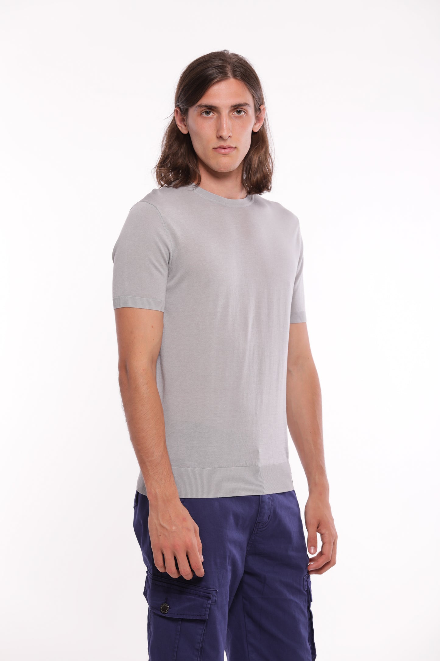 MAGLIETTA IN MAGLIA GIROCOLLO