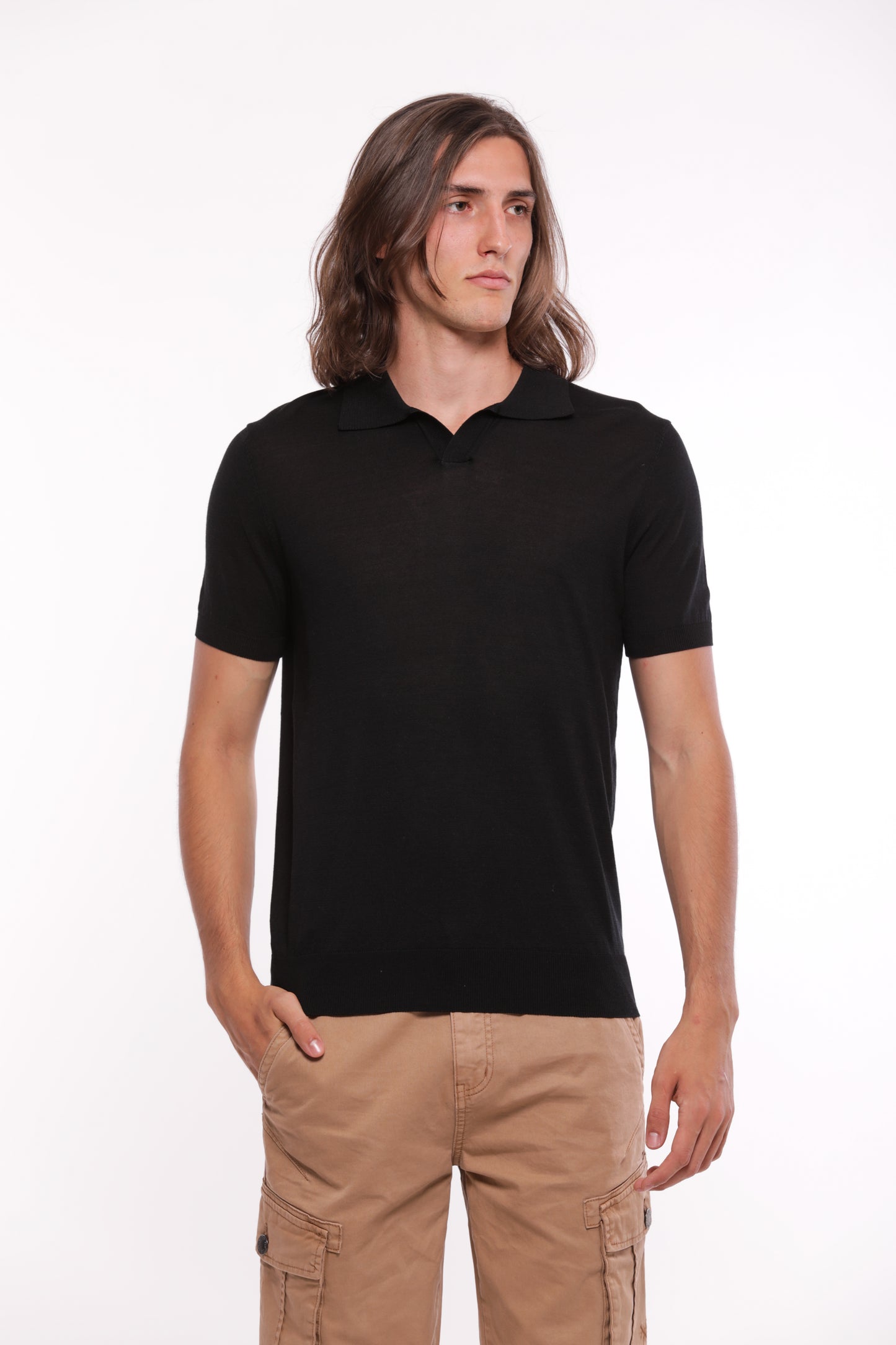 POLO IN MAGLIA CON LYOCELL