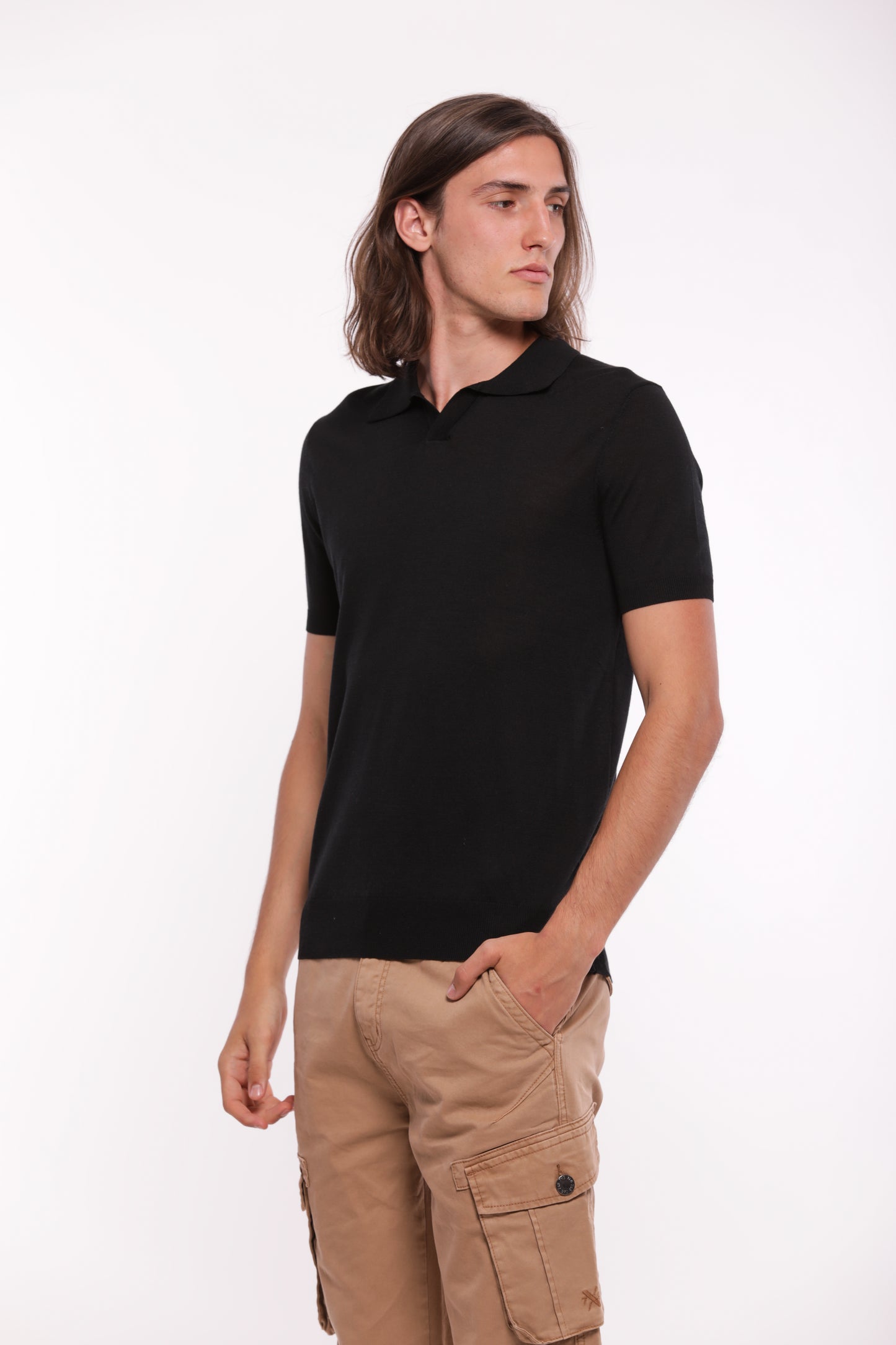 POLO IN MAGLIA CON LYOCELL
