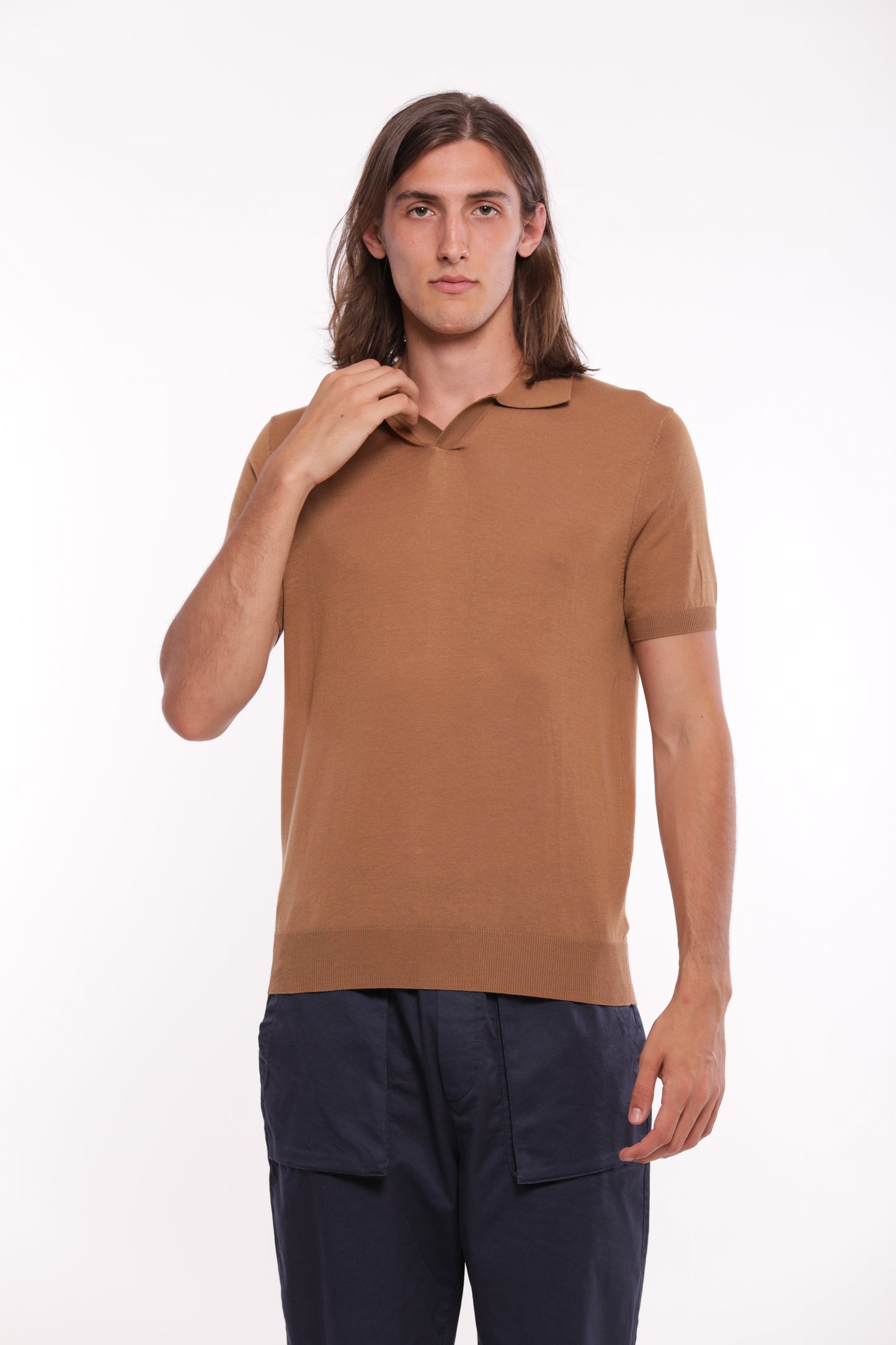 POLO IN MAGLIA CON LYOCELL