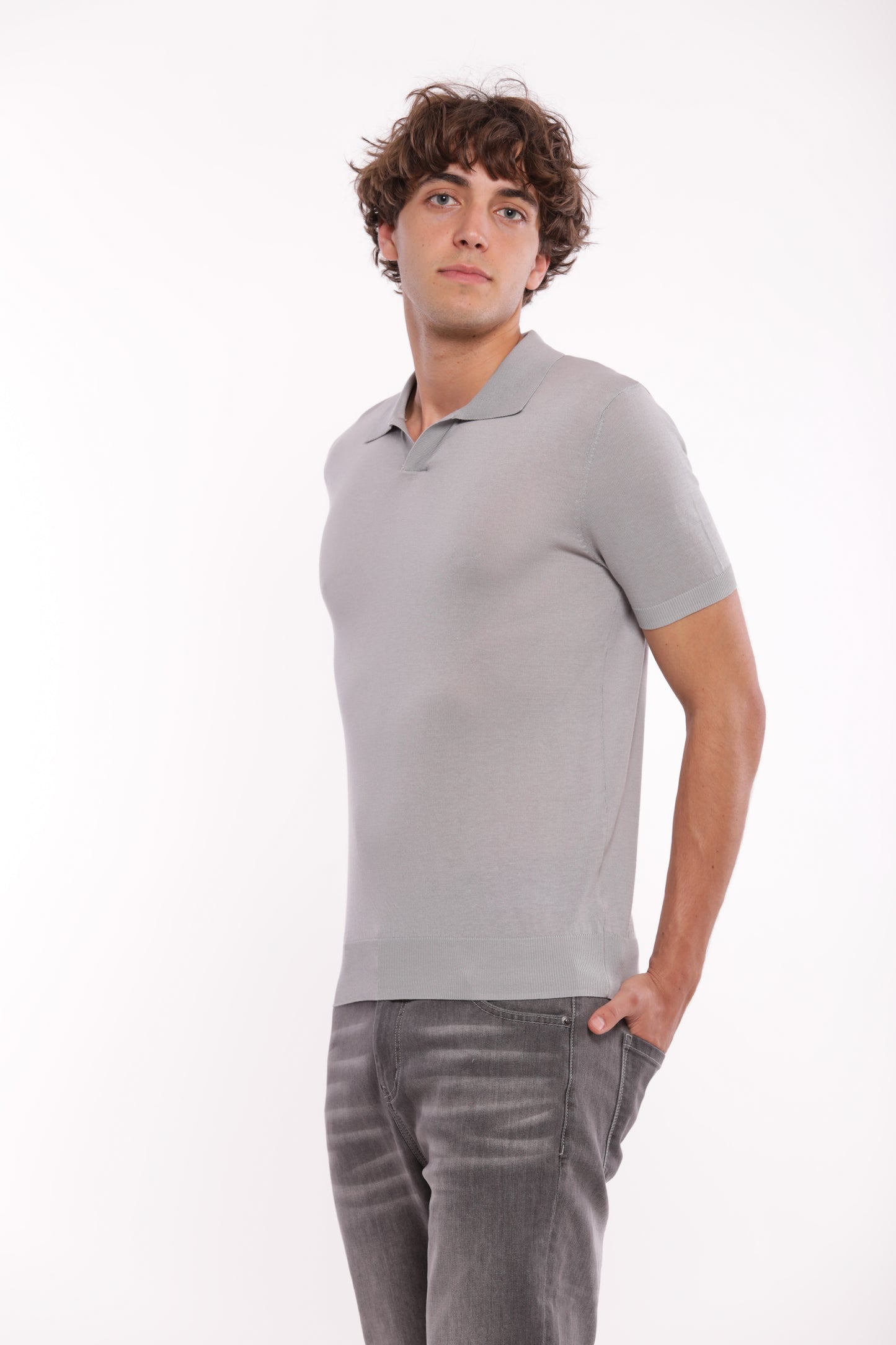 POLO IN MAGLIA CON LYOCELL