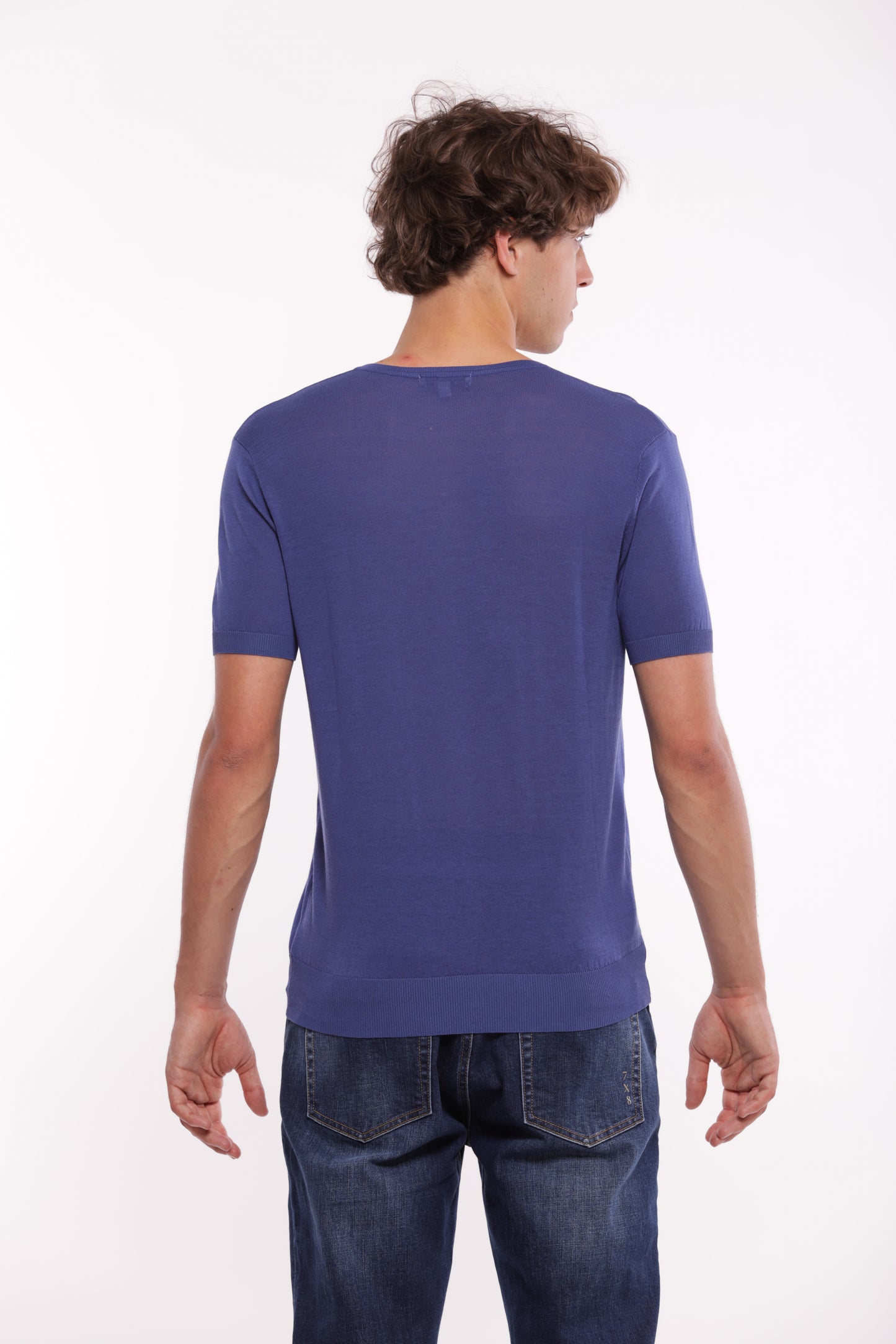 MAGLIA SCOLLO A V CON LYOCELL