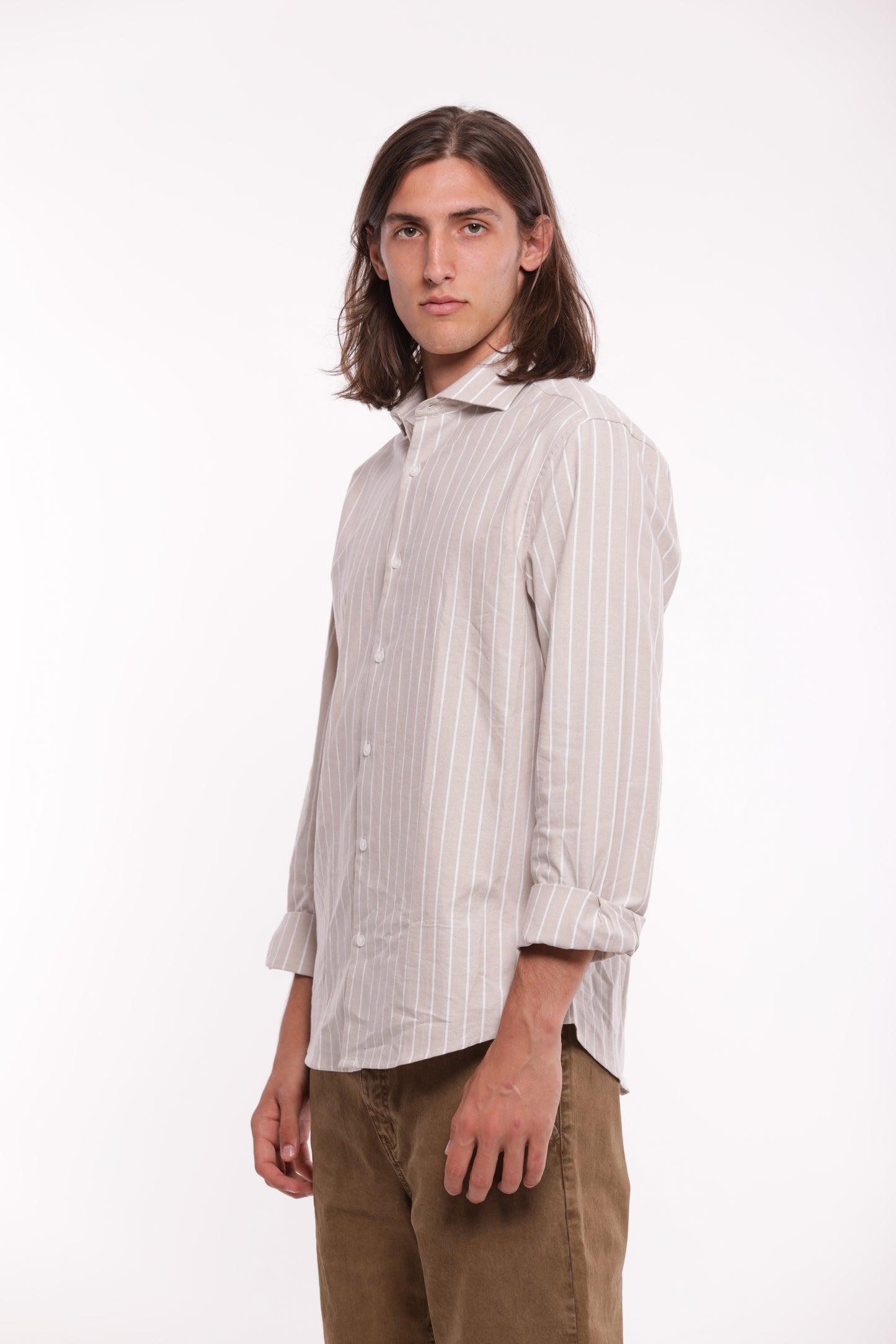 CAMICIA A RIGHE LARGHE