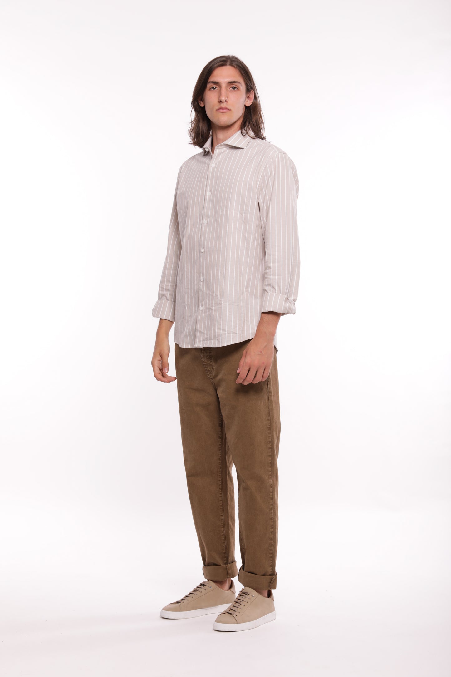 CAMICIA A RIGHE LARGHE