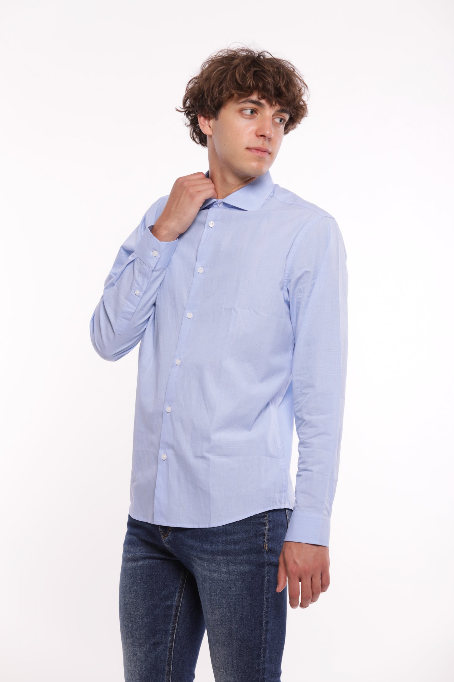 CAMICIA DI COTONE A RIGHE