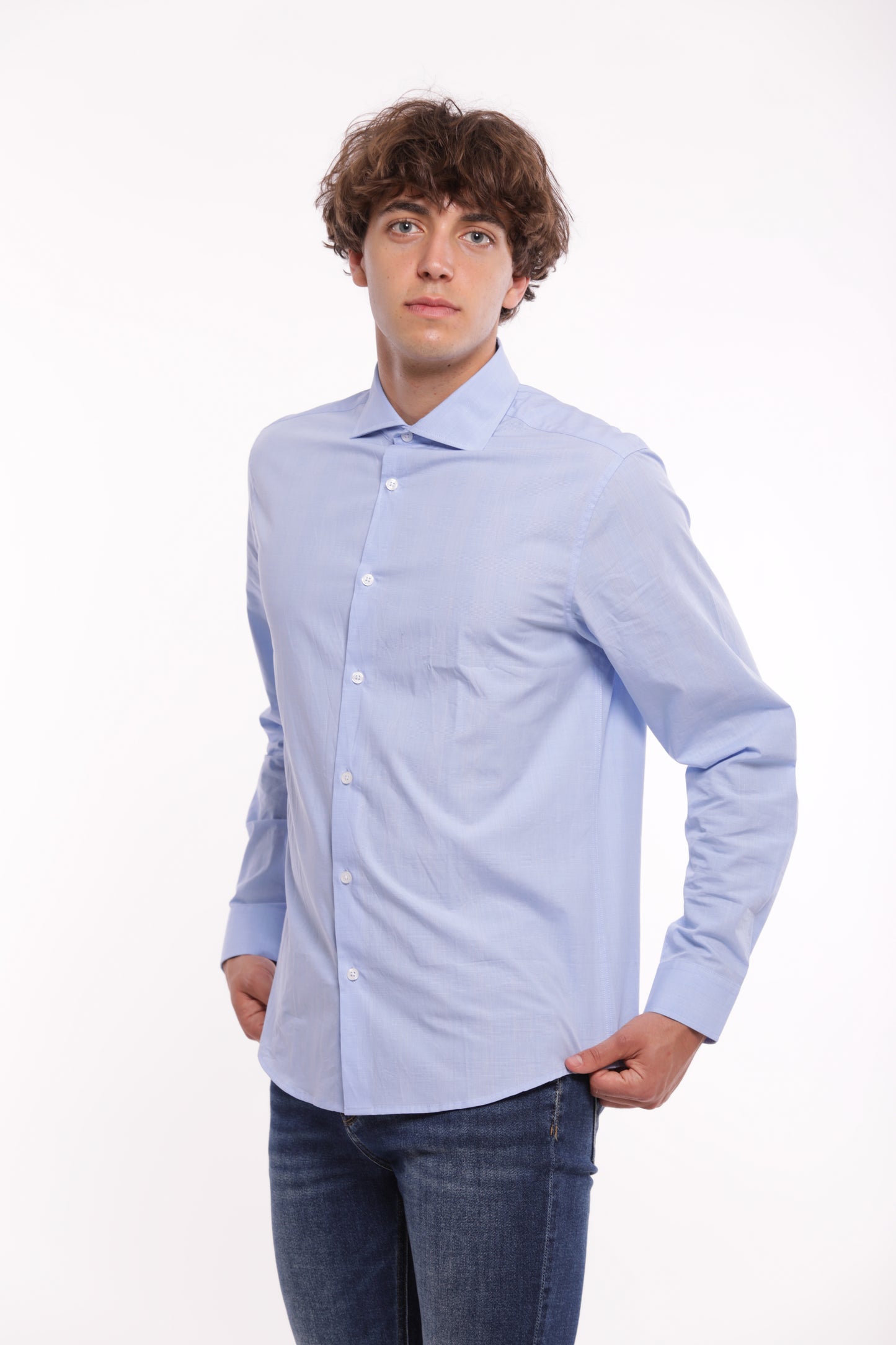 CAMICIA DI COTONE A RIGHE