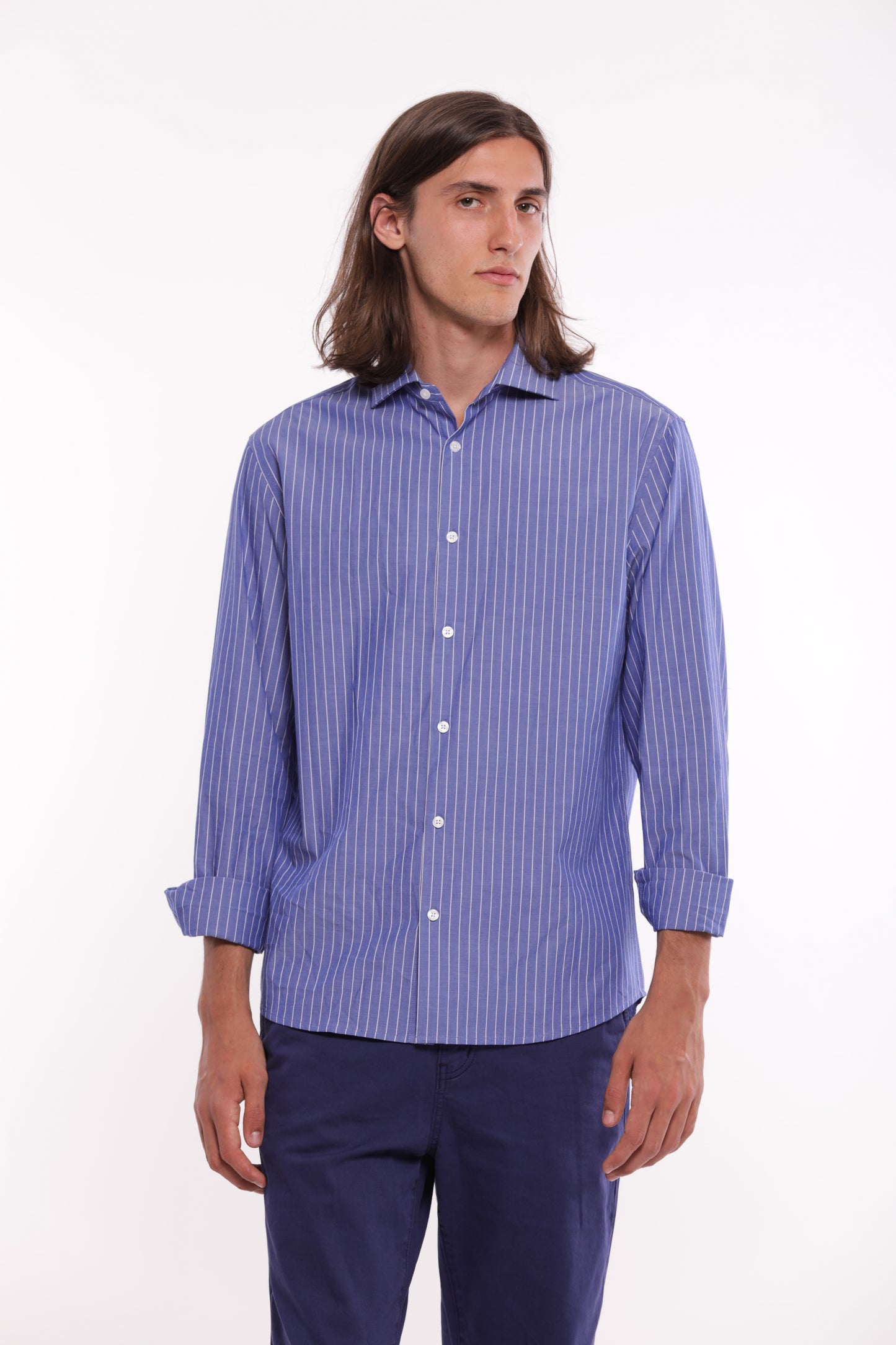 CAMICIA DI COTONE A RIGHE