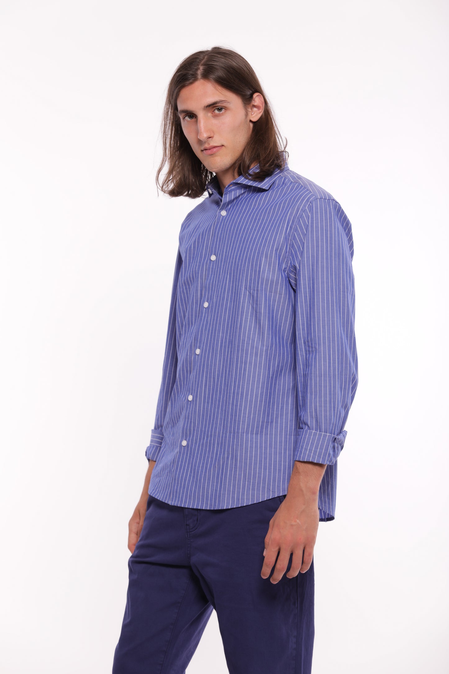 CAMICIA DI COTONE A RIGHE