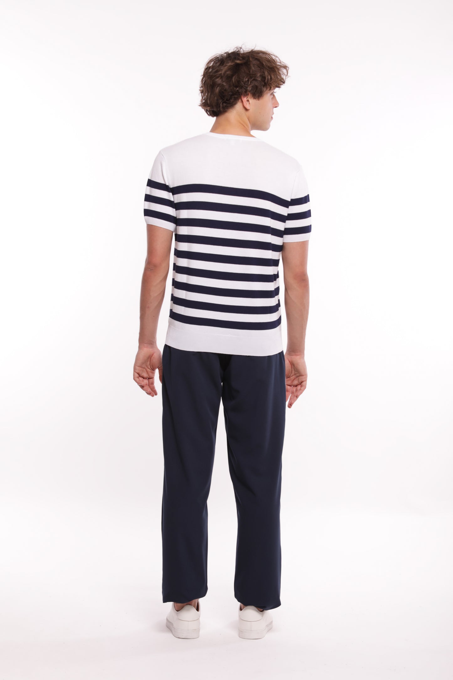 PANTALONI CON PIEGHE IN MISTO VISCOSA