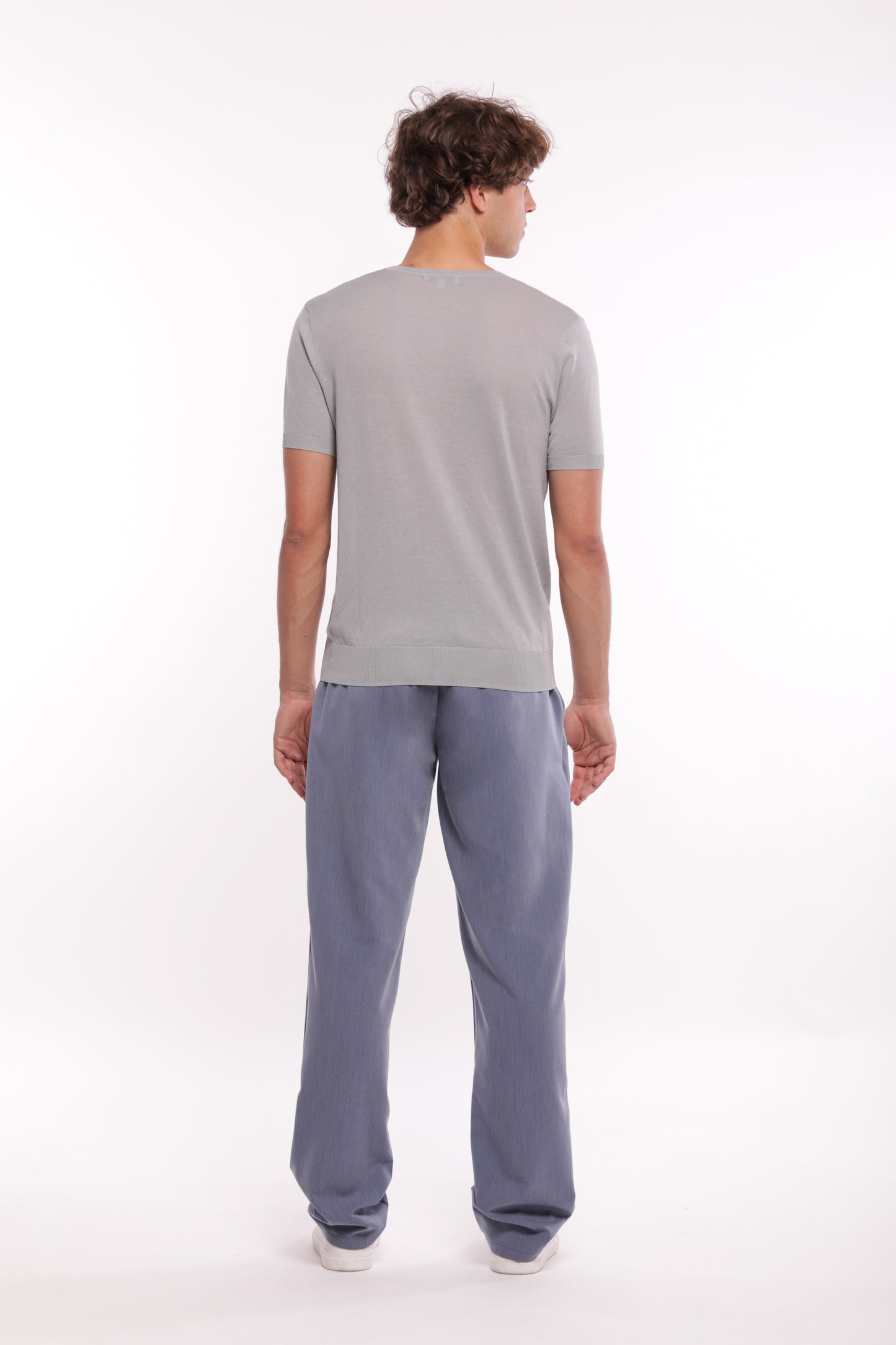 PANTALONI CON PIEGHE IN MISTO VISCOSA