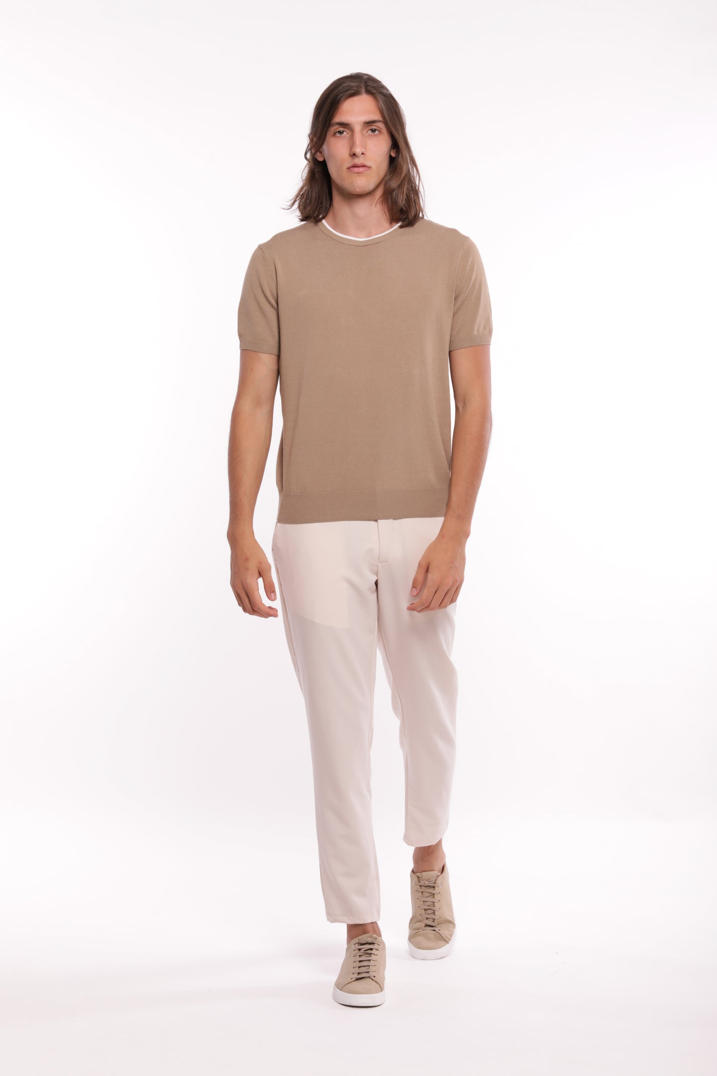 PANTALONI IN MISTO VISCOSA