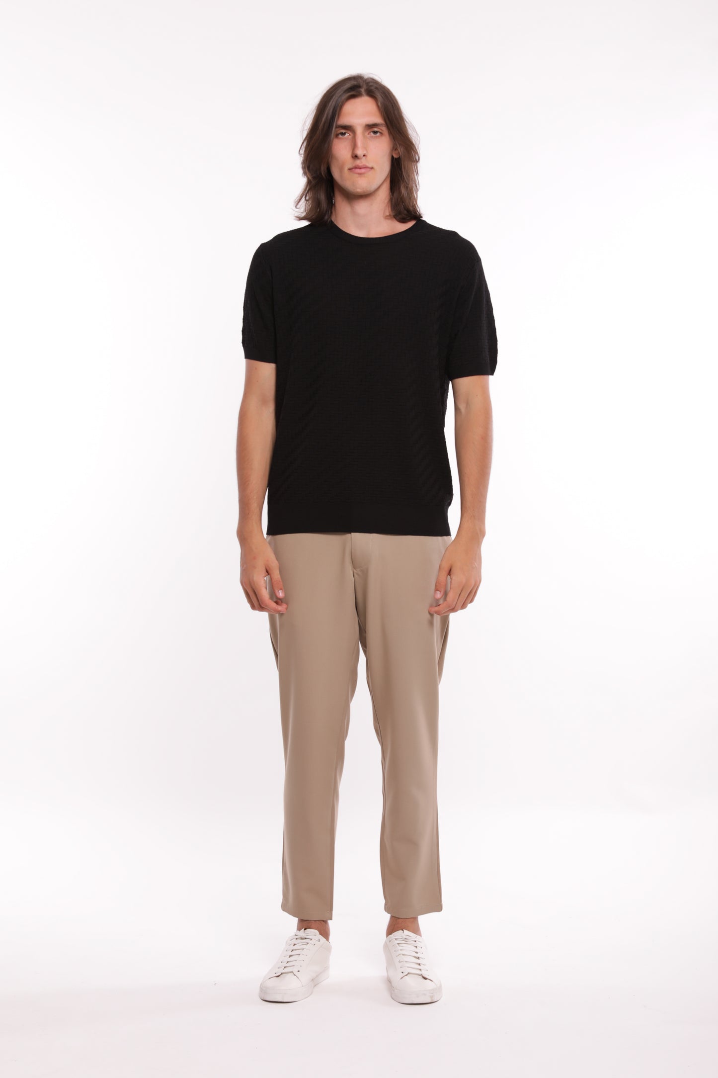 PANTALONI IN MISTO VISCOSA