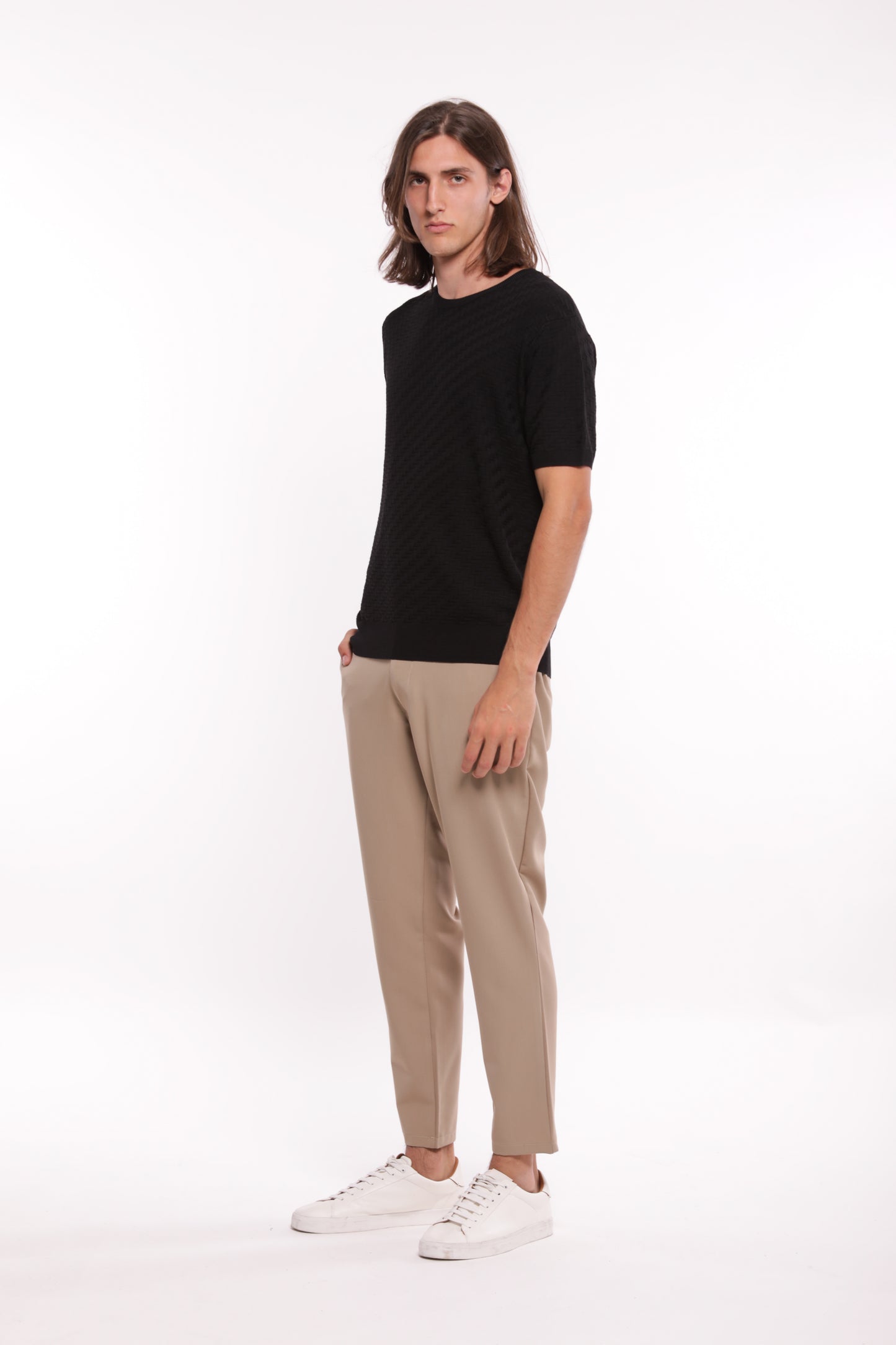 PANTALONI IN MISTO VISCOSA