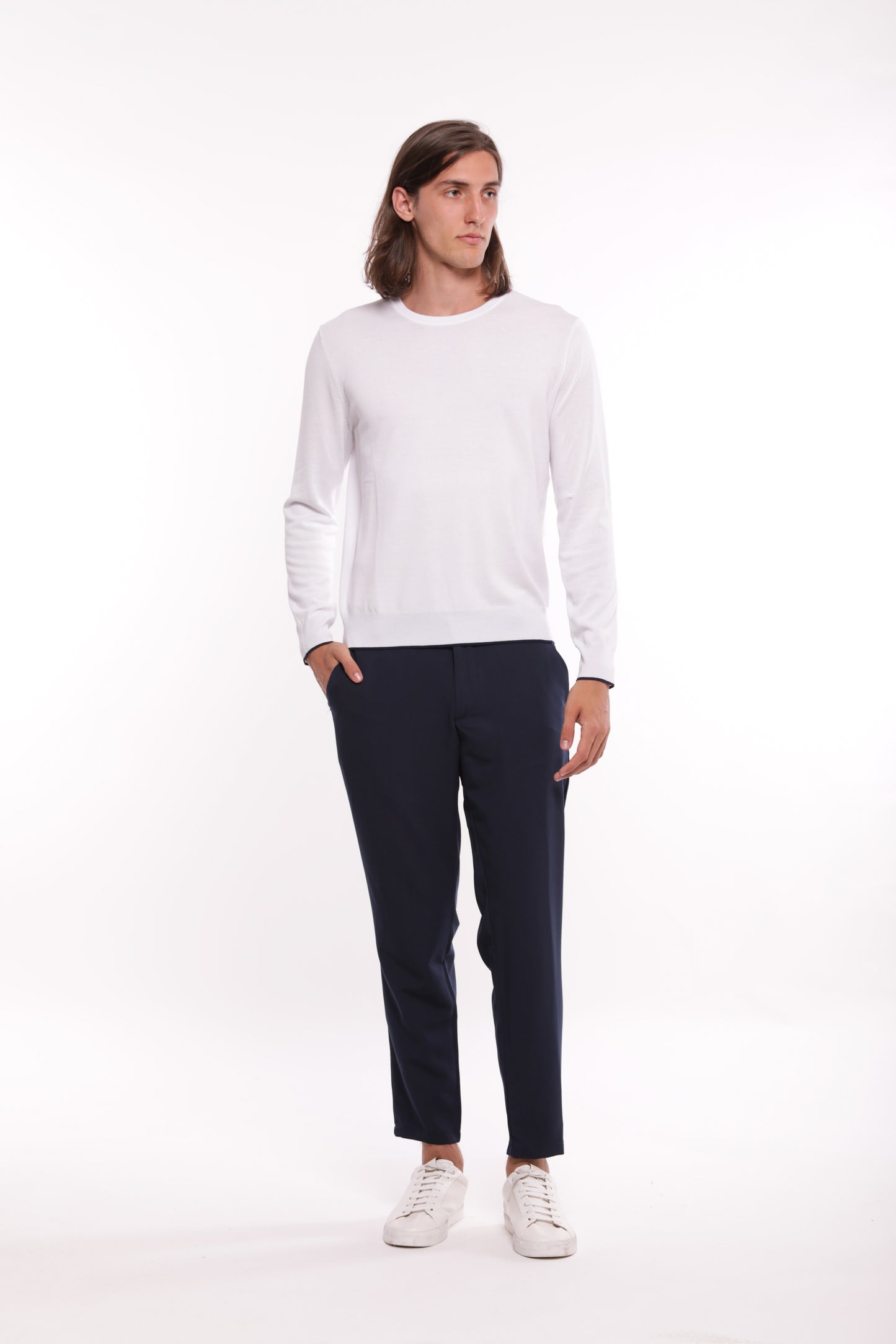 PANTALONI IN MISTO VISCOSA