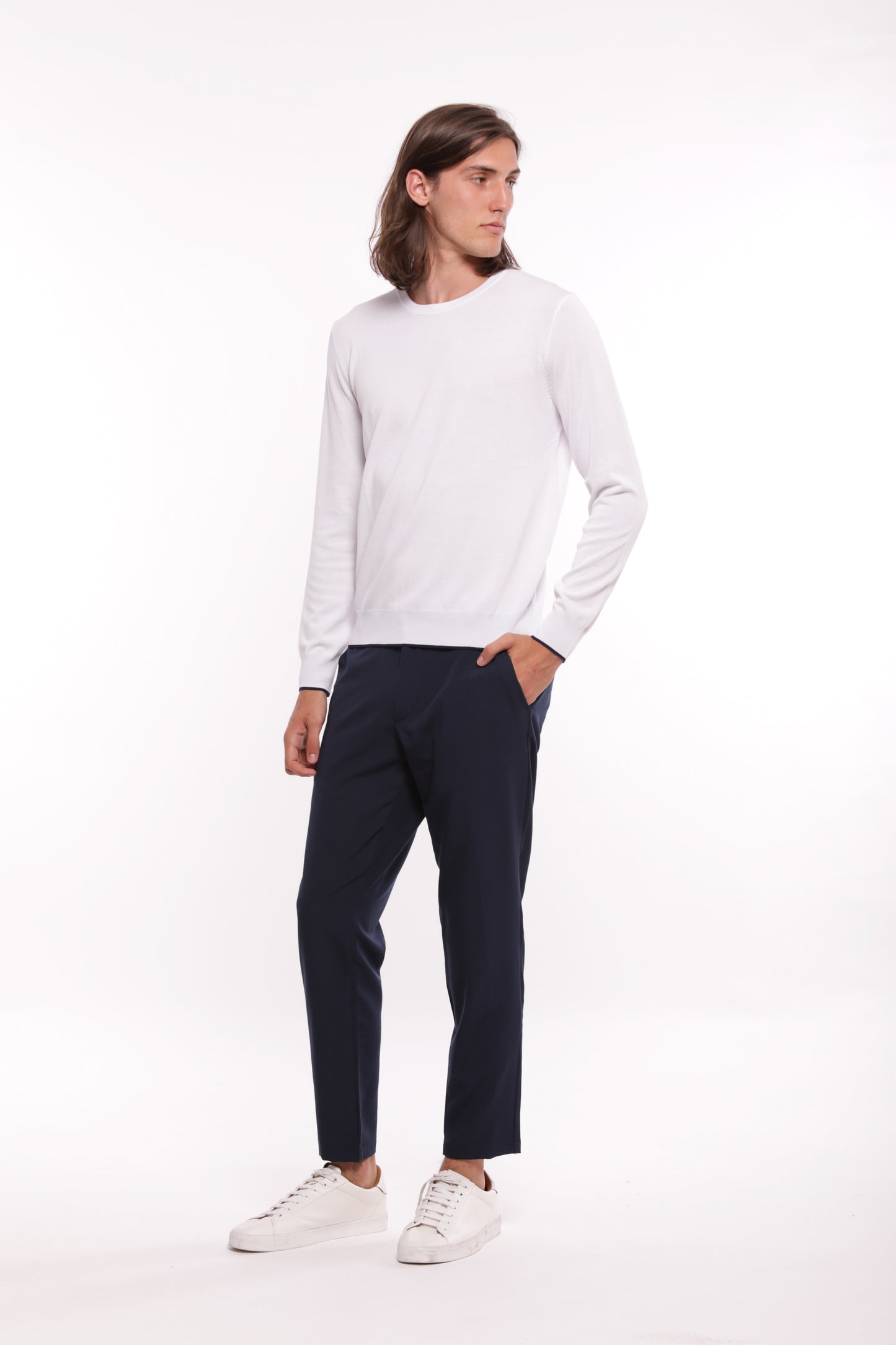 PANTALONI IN MISTO VISCOSA