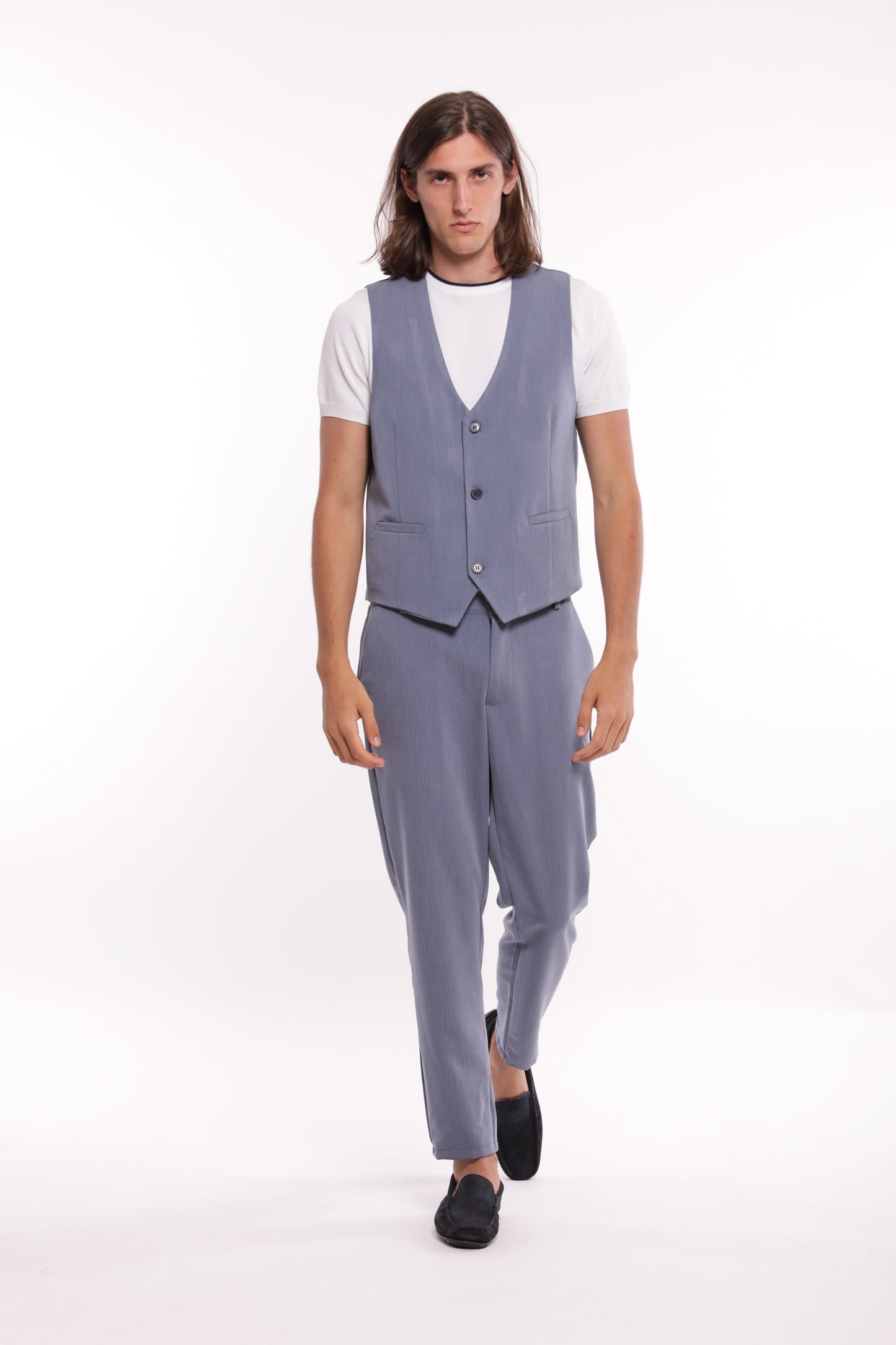 PANTALONI IN MISTO VISCOSA