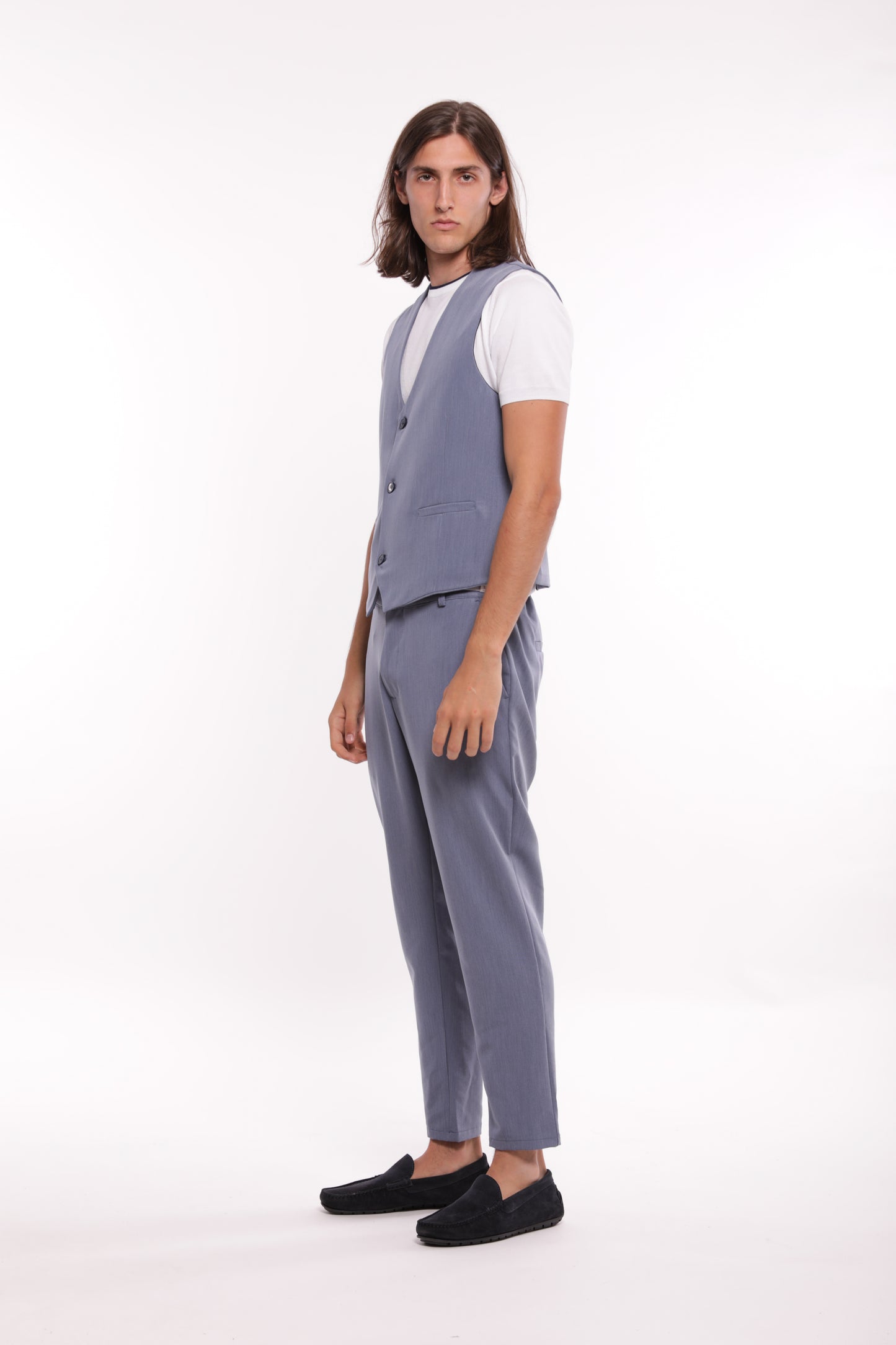 PANTALONI IN MISTO VISCOSA
