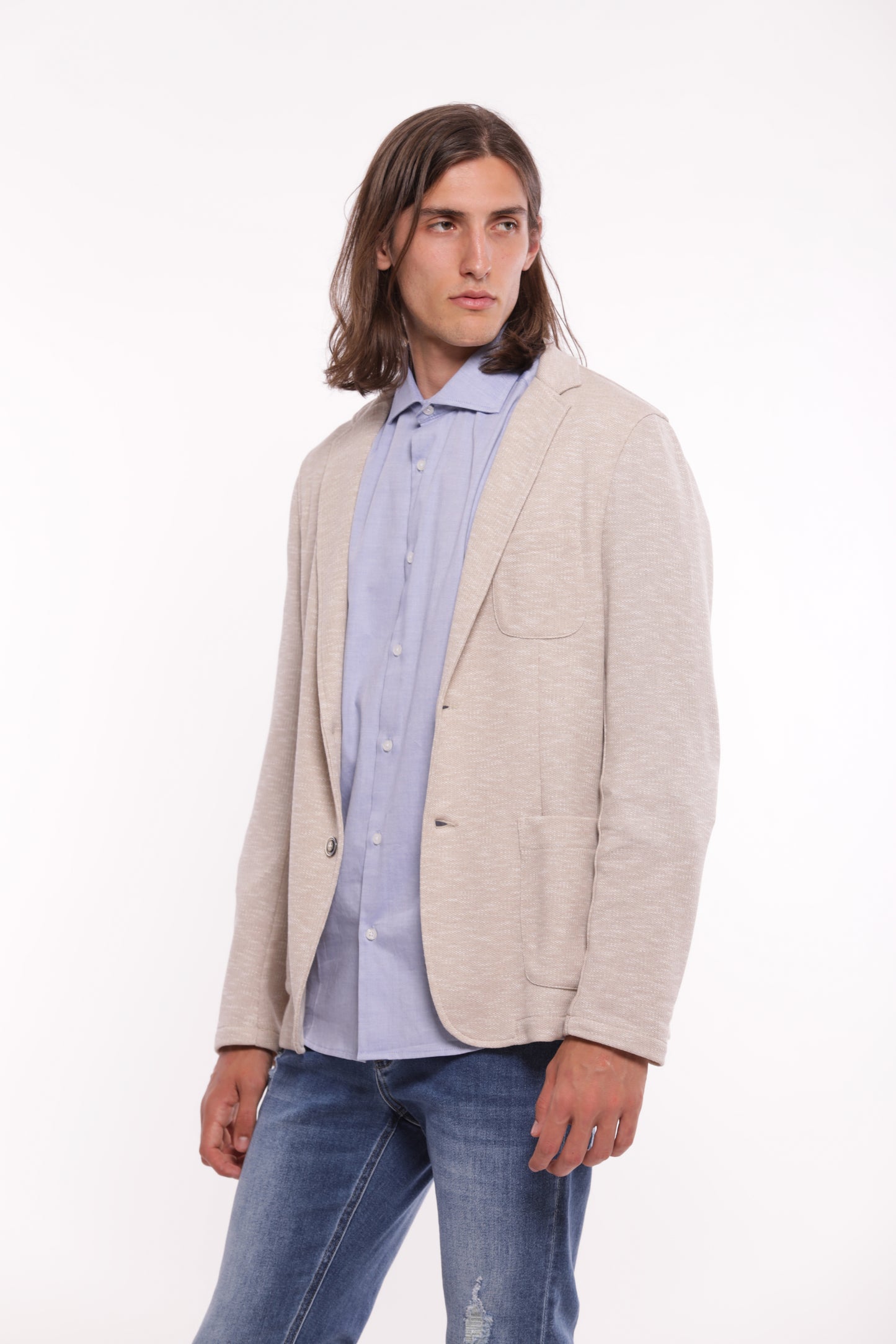 GIACCA DESTRUTTURATA BEIGE