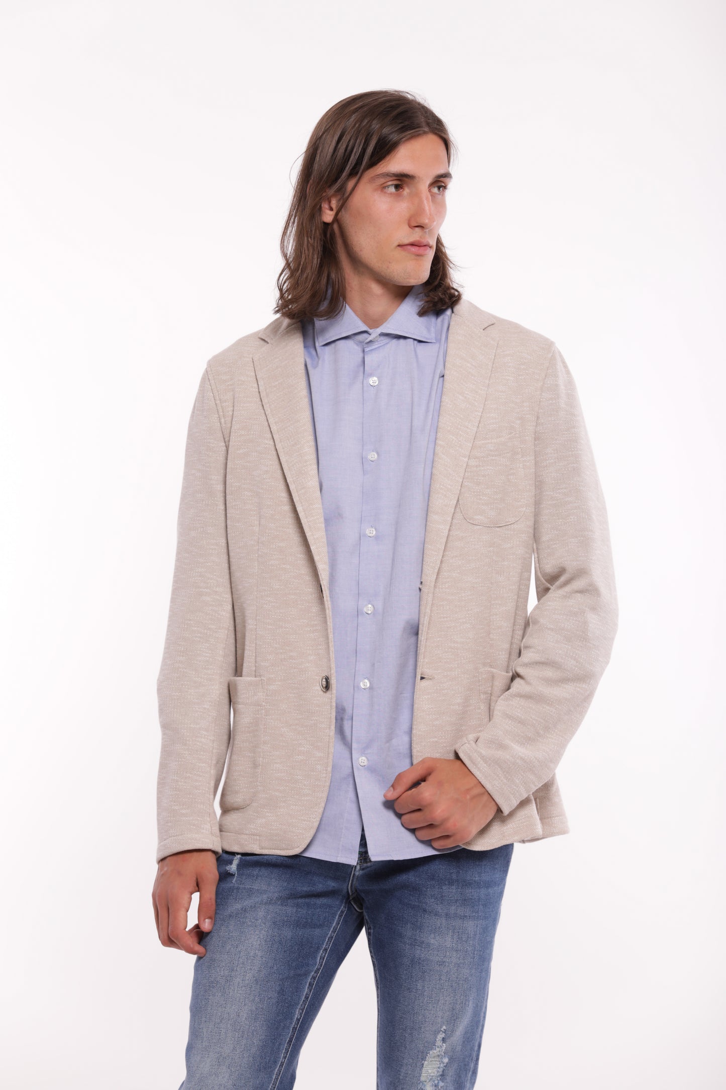GIACCA DESTRUTTURATA BEIGE