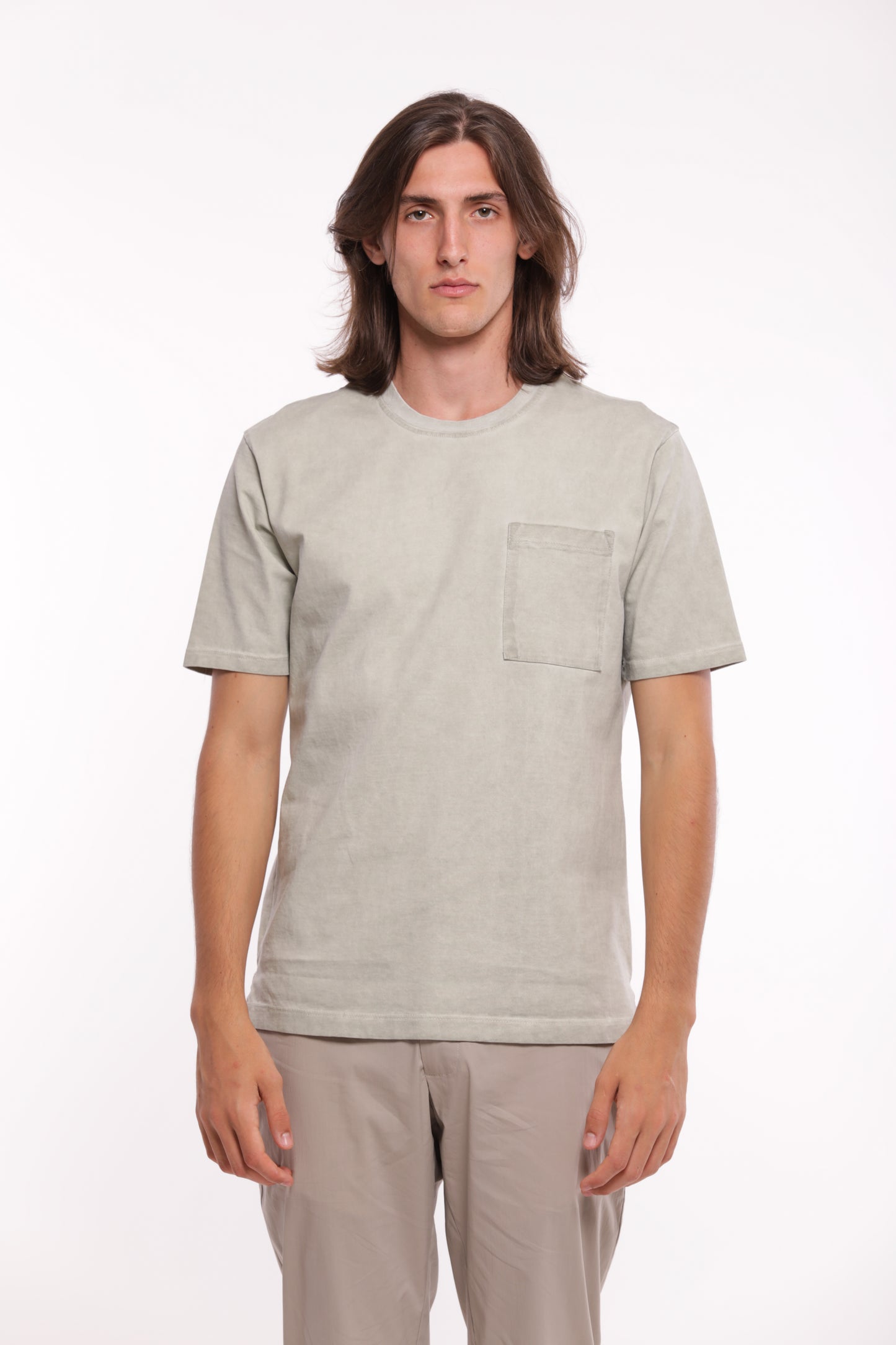 T-SHIRT GIROCOLLO CON TASCHINO