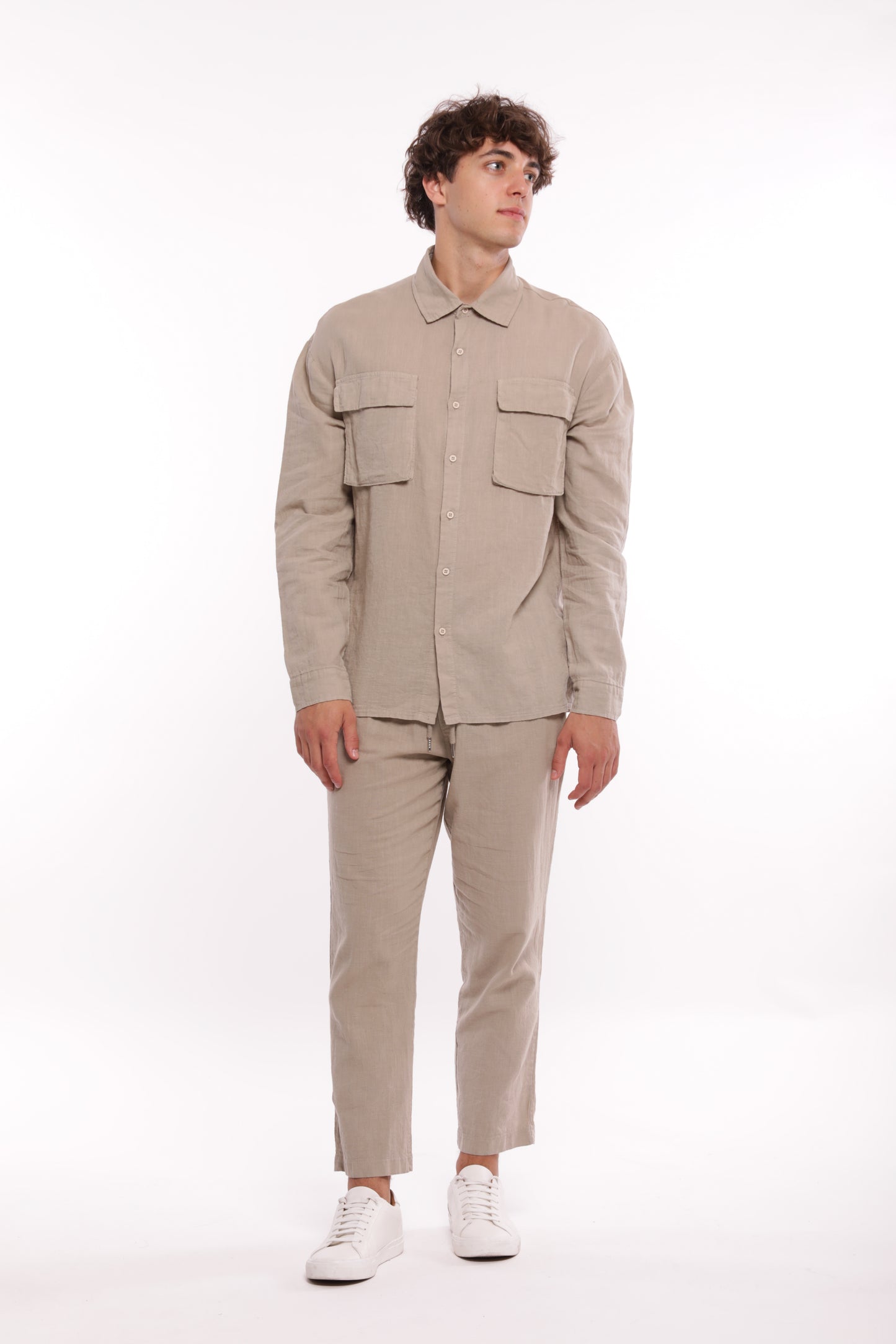 PANTALONE LUNGO DI LINO