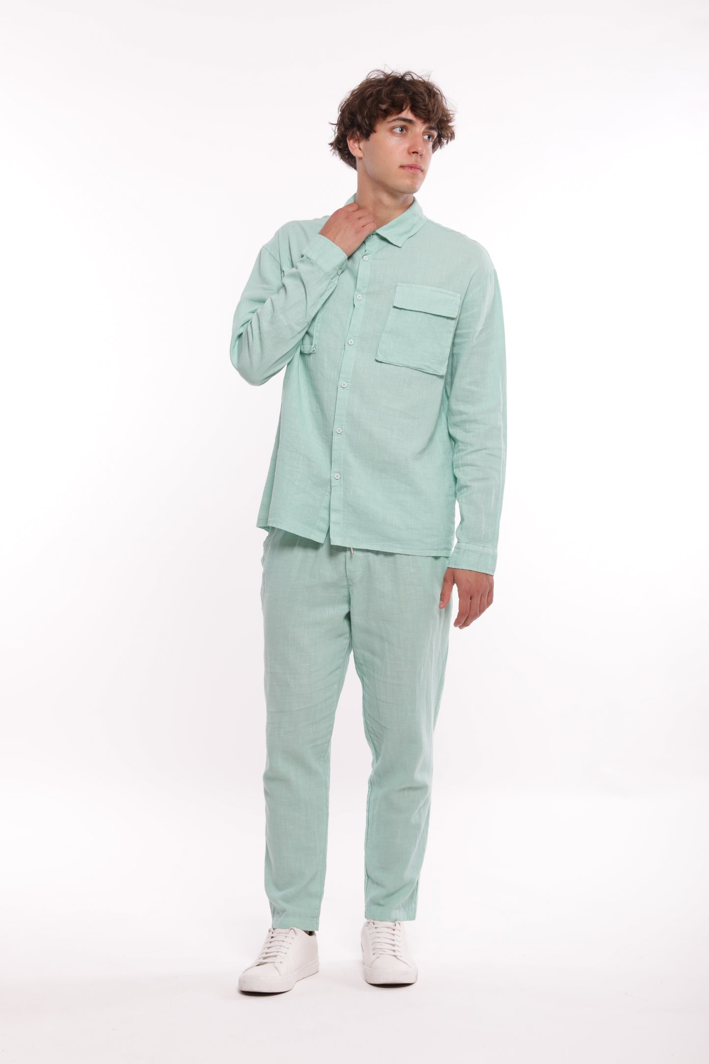 PANTALONE LUNGO DI LINO