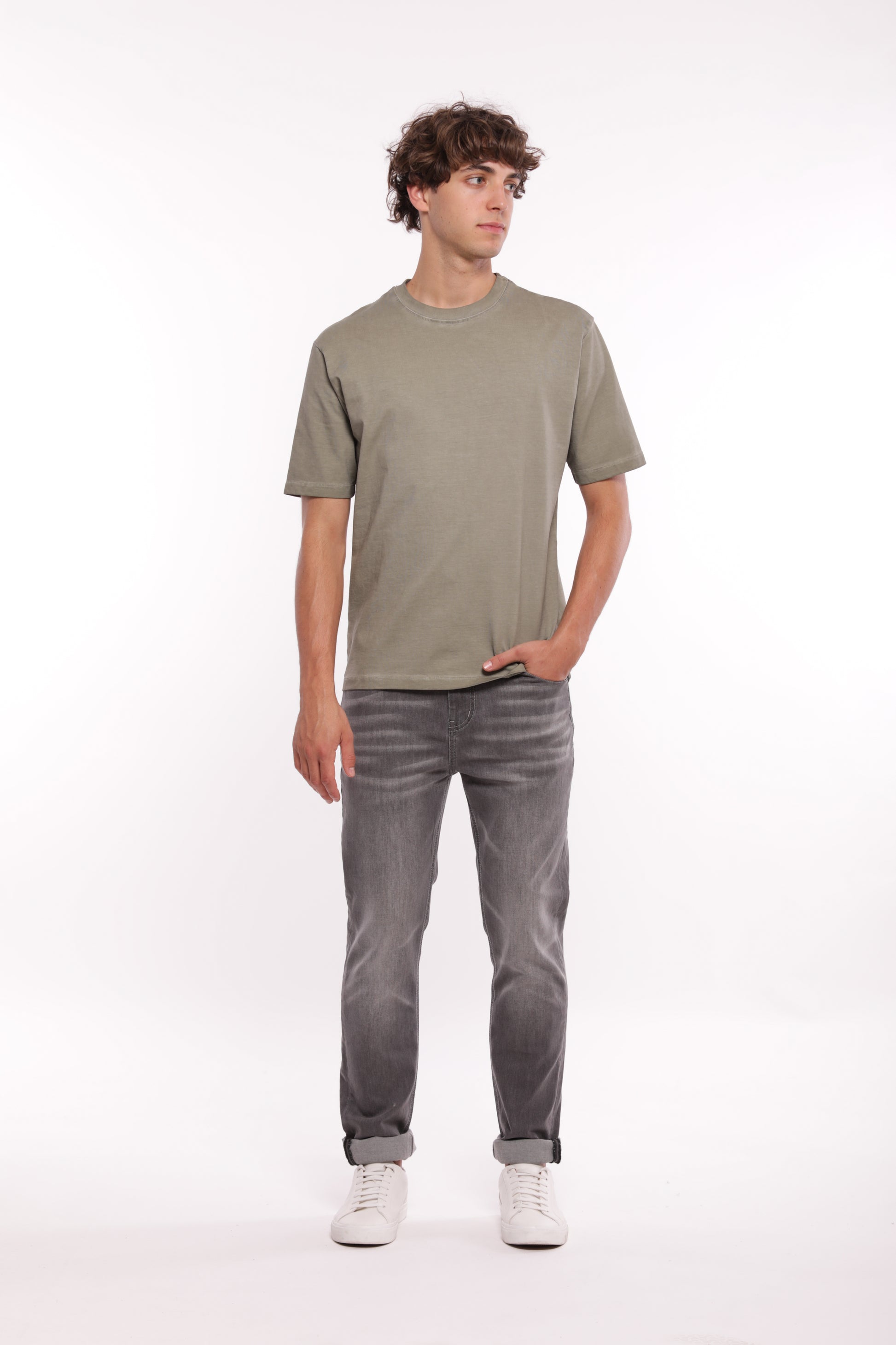 JEANS SLIM FIT GRIGIO