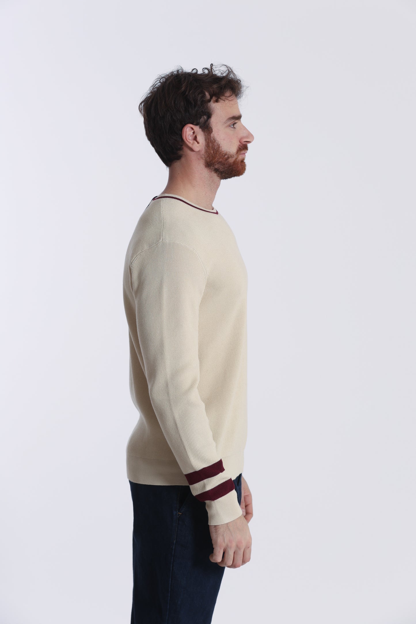 MAGLIA GIROCOLLO BICOLOR