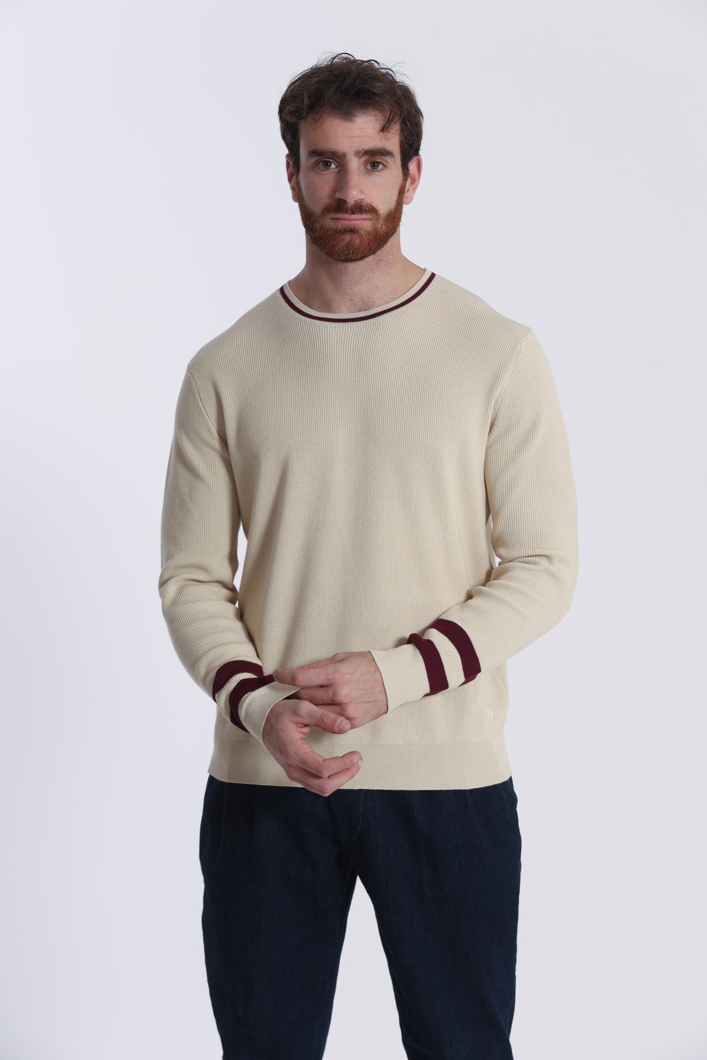MAGLIA GIROCOLLO BICOLOR