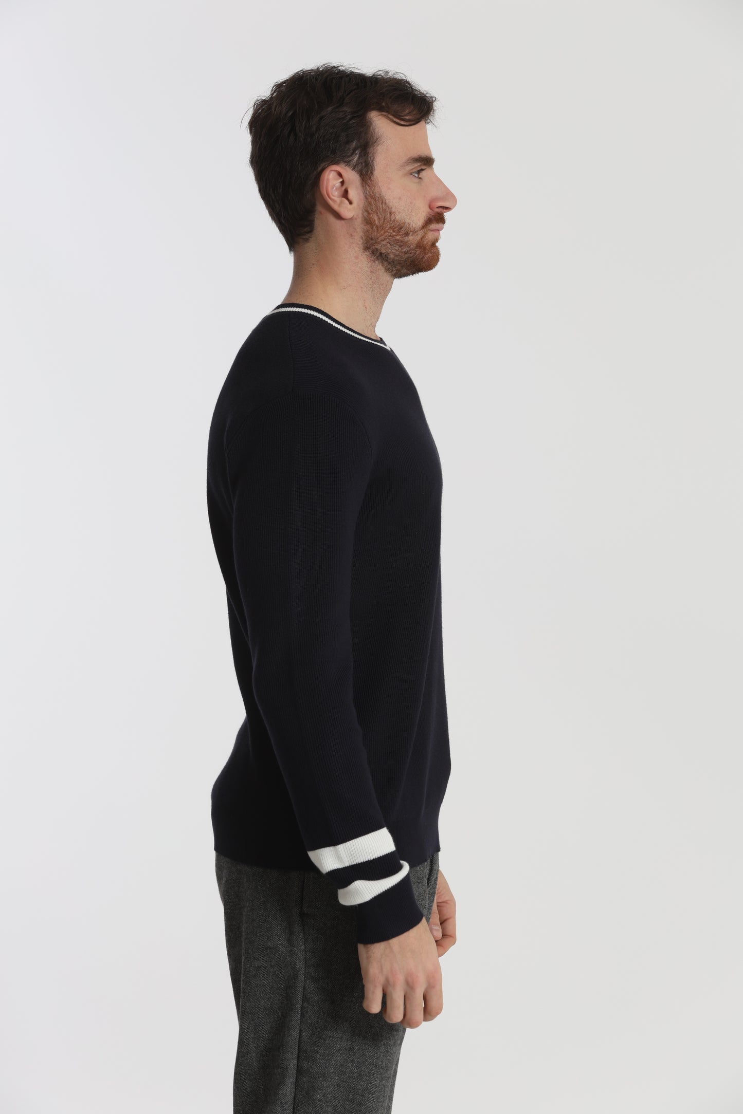 MAGLIA GIROCOLLO BICOLOR