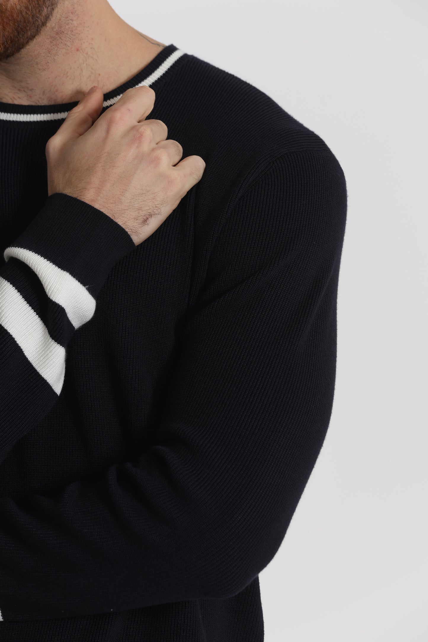 MAGLIA GIROCOLLO BICOLOR
