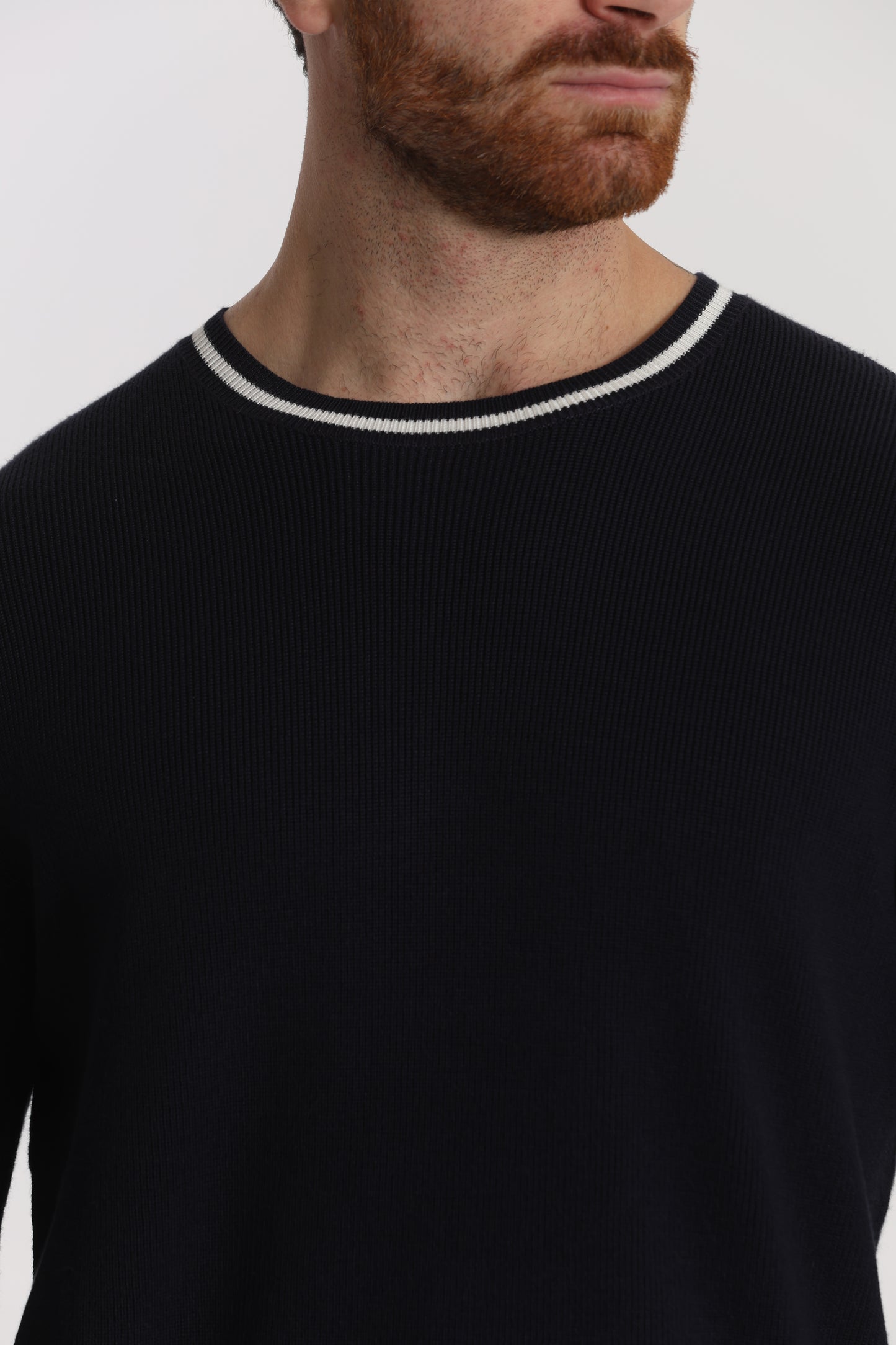 MAGLIA GIROCOLLO BICOLOR