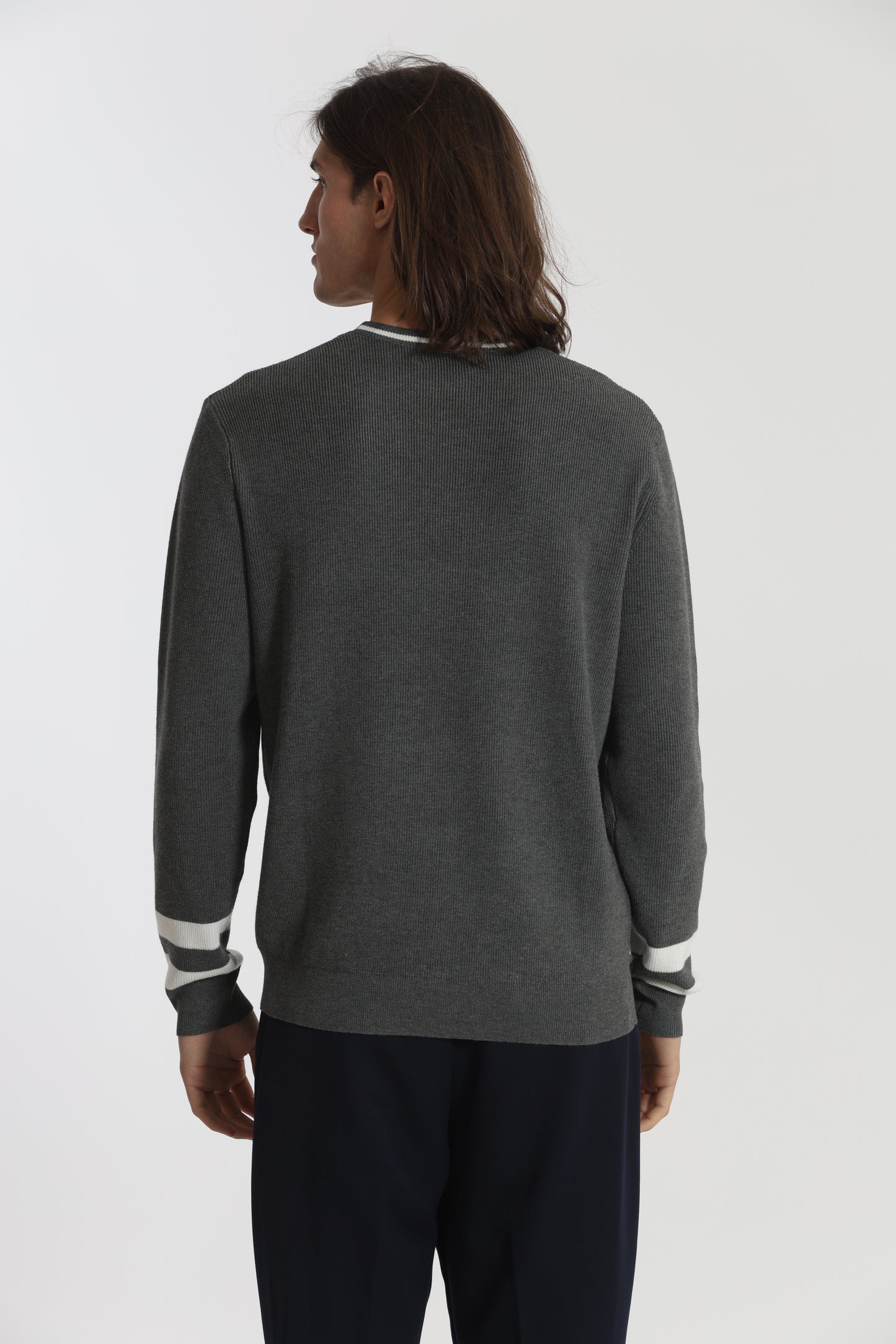 MAGLIA GIROCOLLO BICOLOR