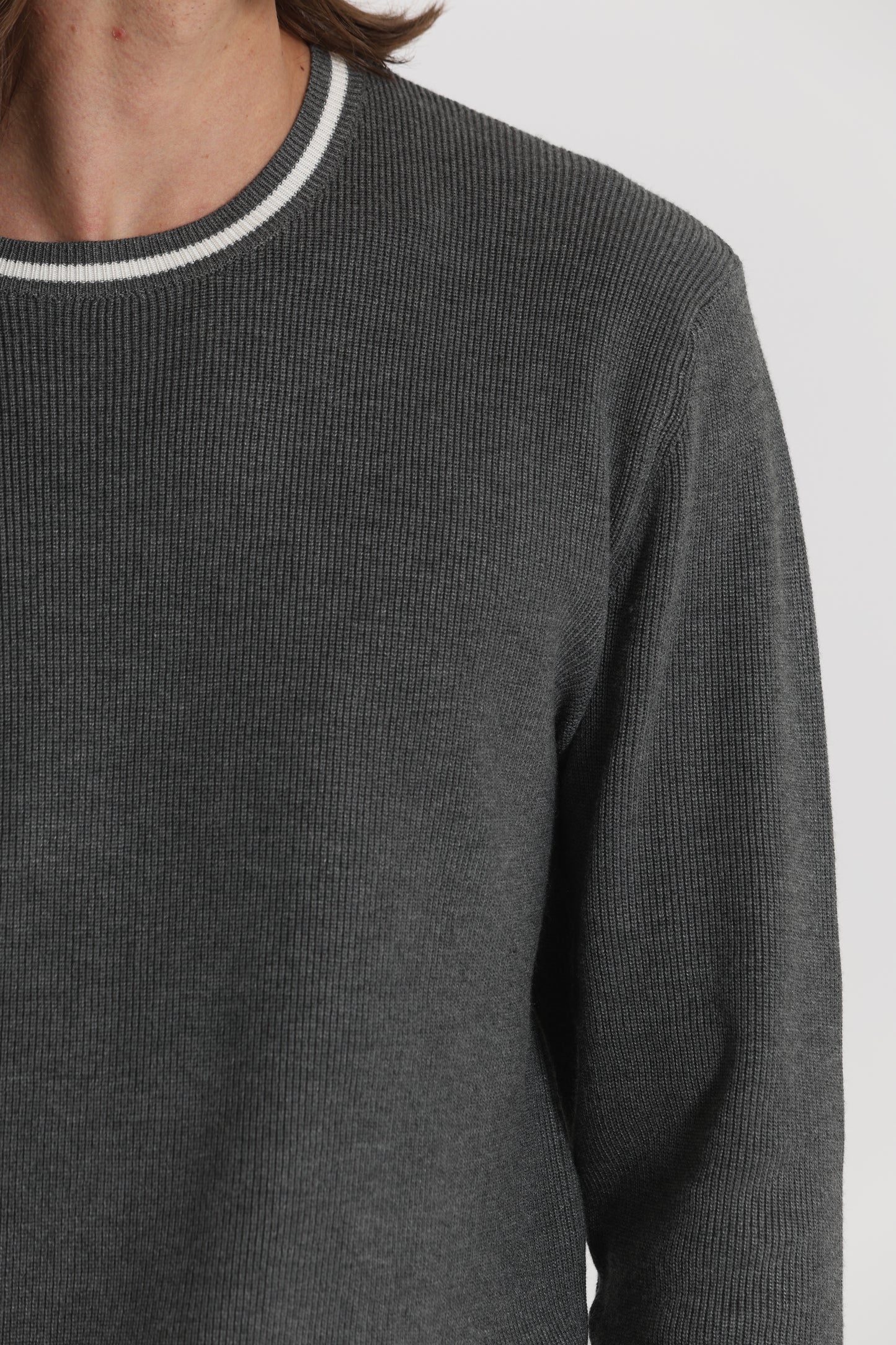 MAGLIA GIROCOLLO BICOLOR
