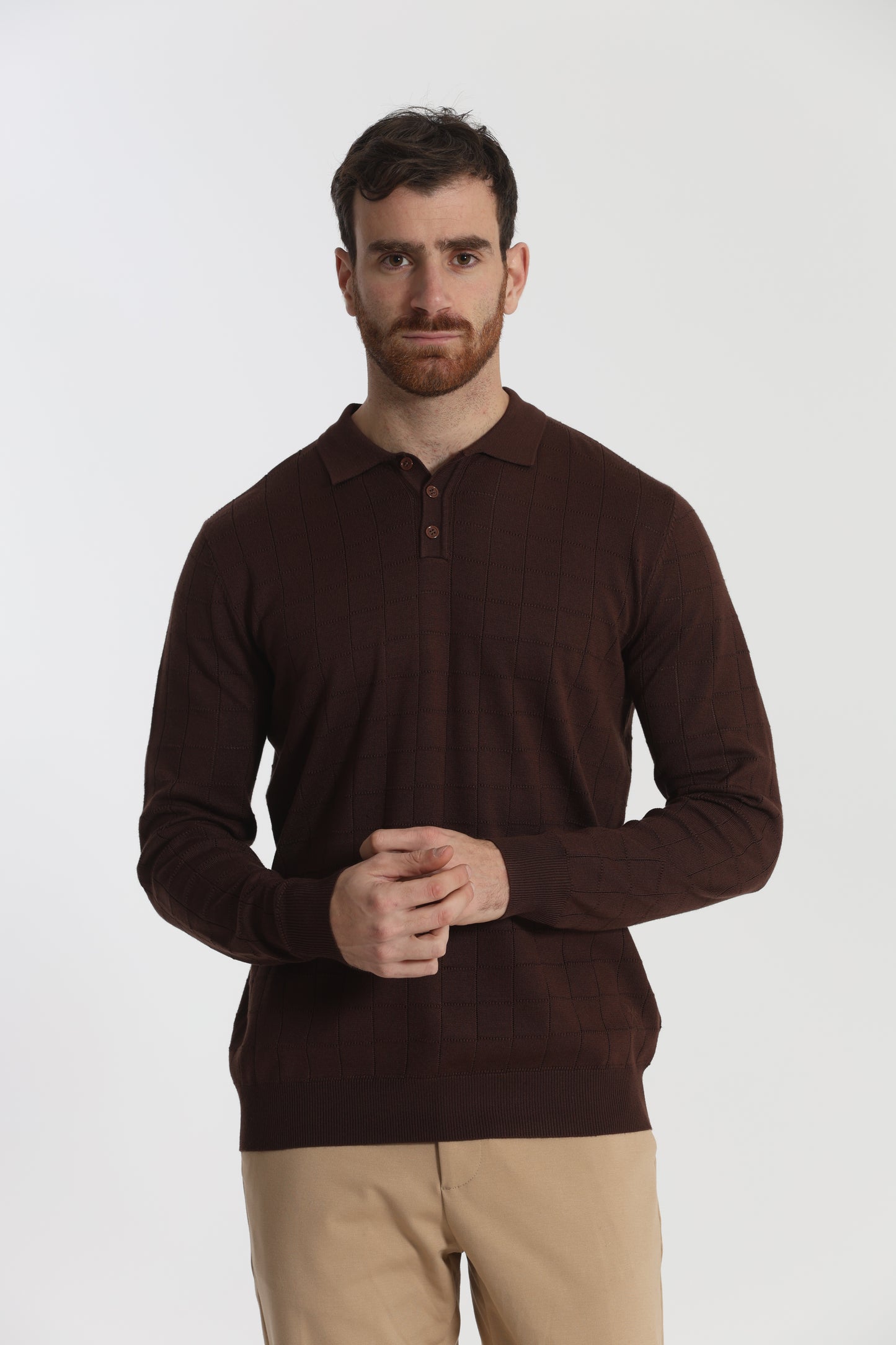 MAGLIA A POLO CON MOTIVO