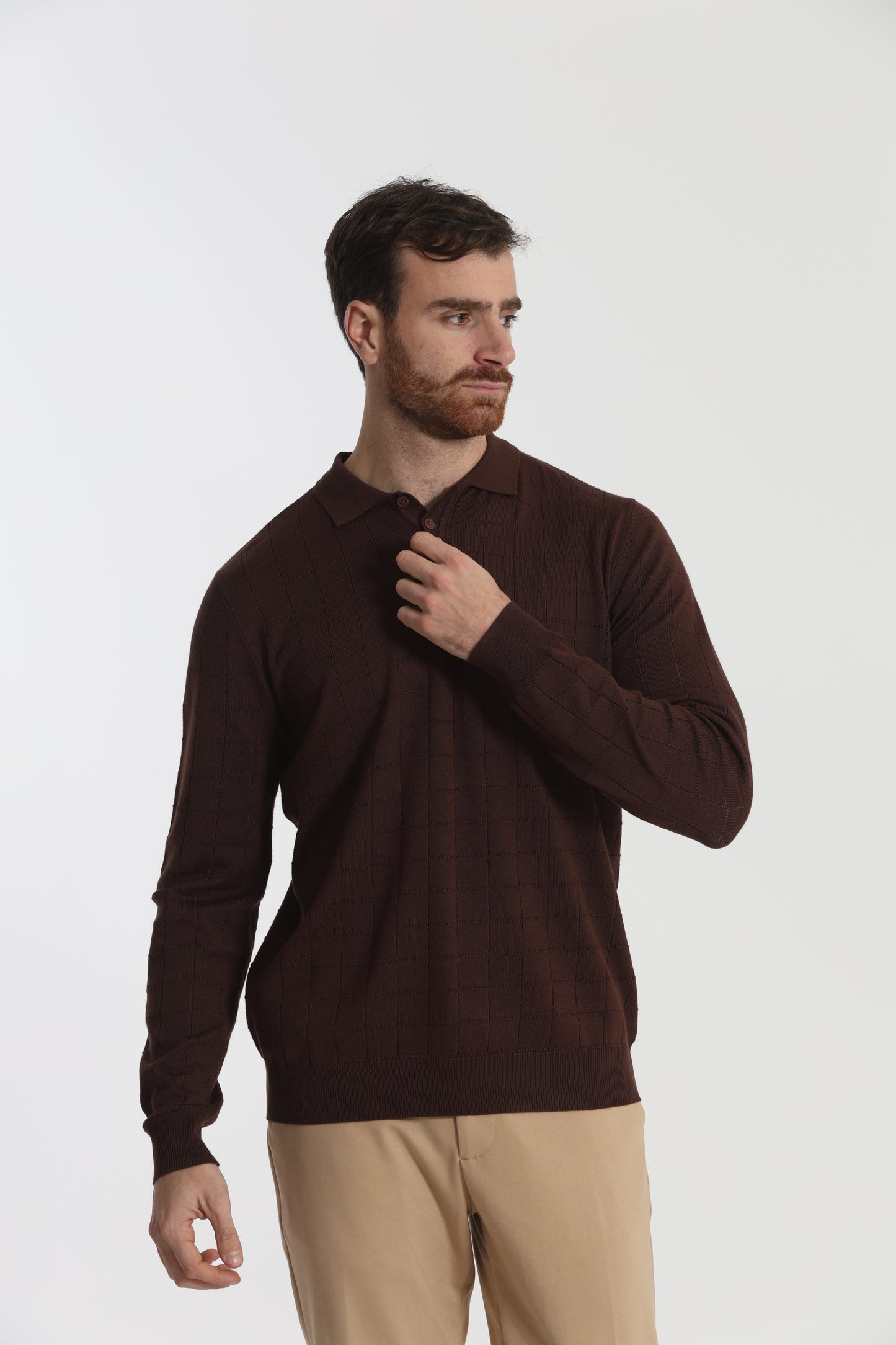MAGLIA A POLO CON MOTIVO