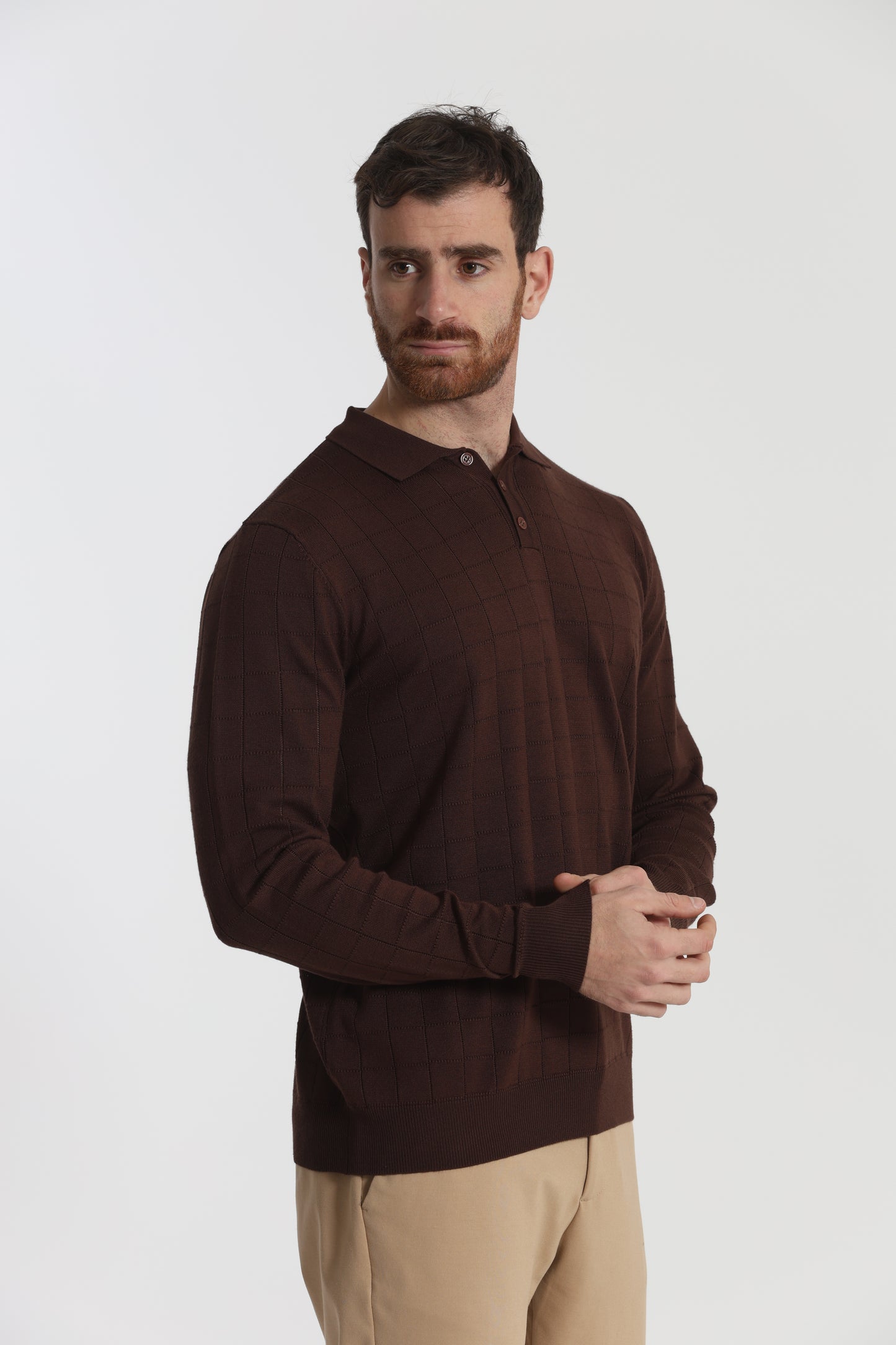 MAGLIA A POLO CON MOTIVO