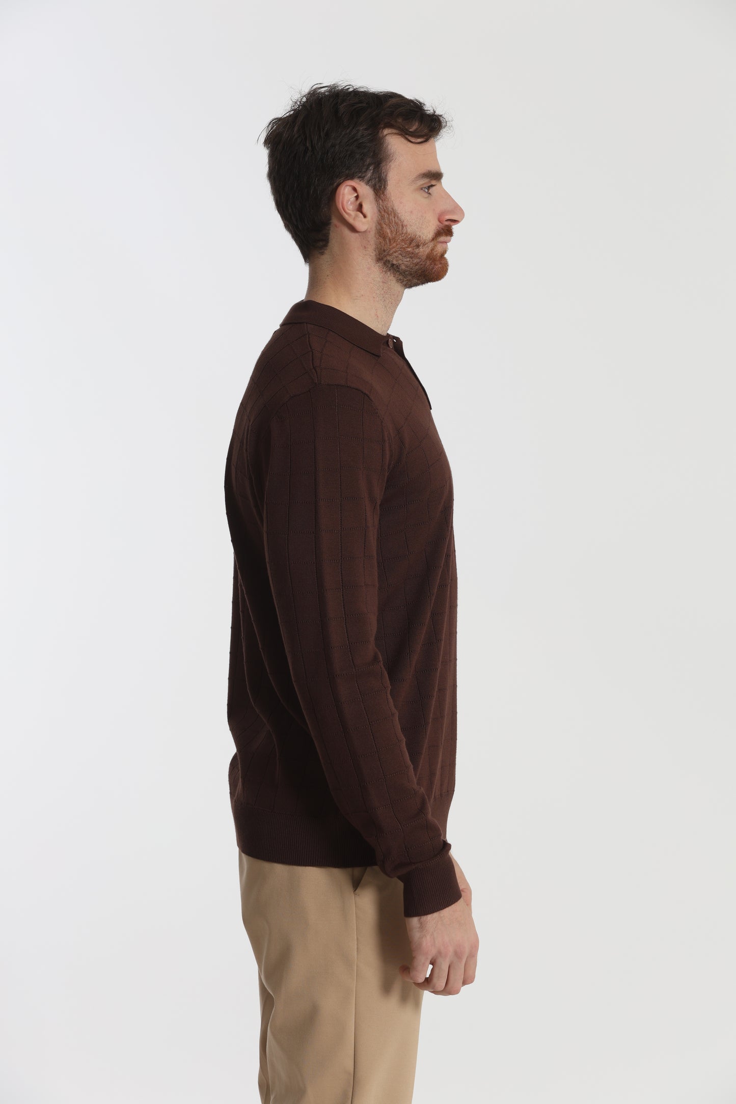 MAGLIA A POLO CON MOTIVO