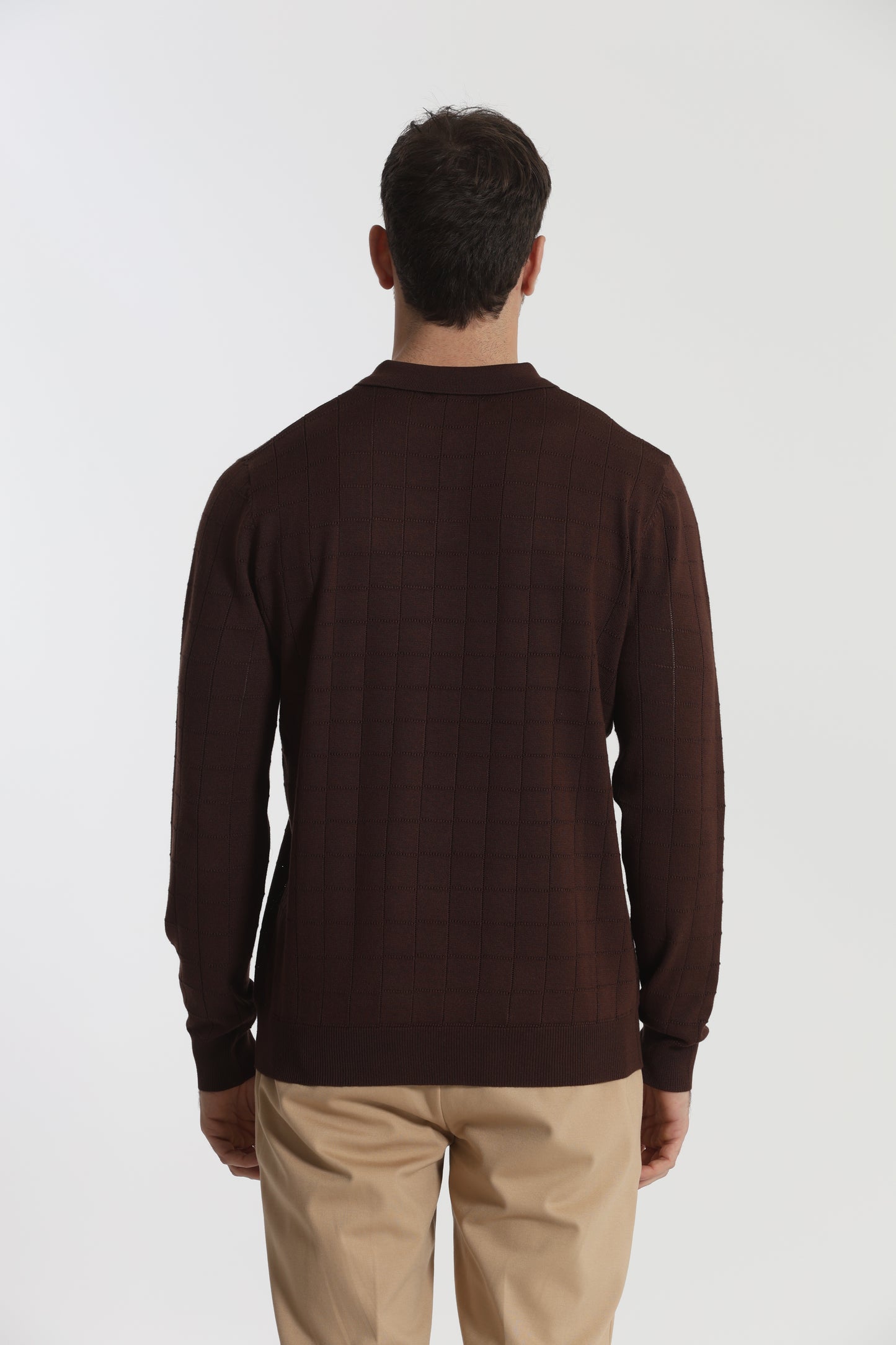 MAGLIA A POLO CON MOTIVO