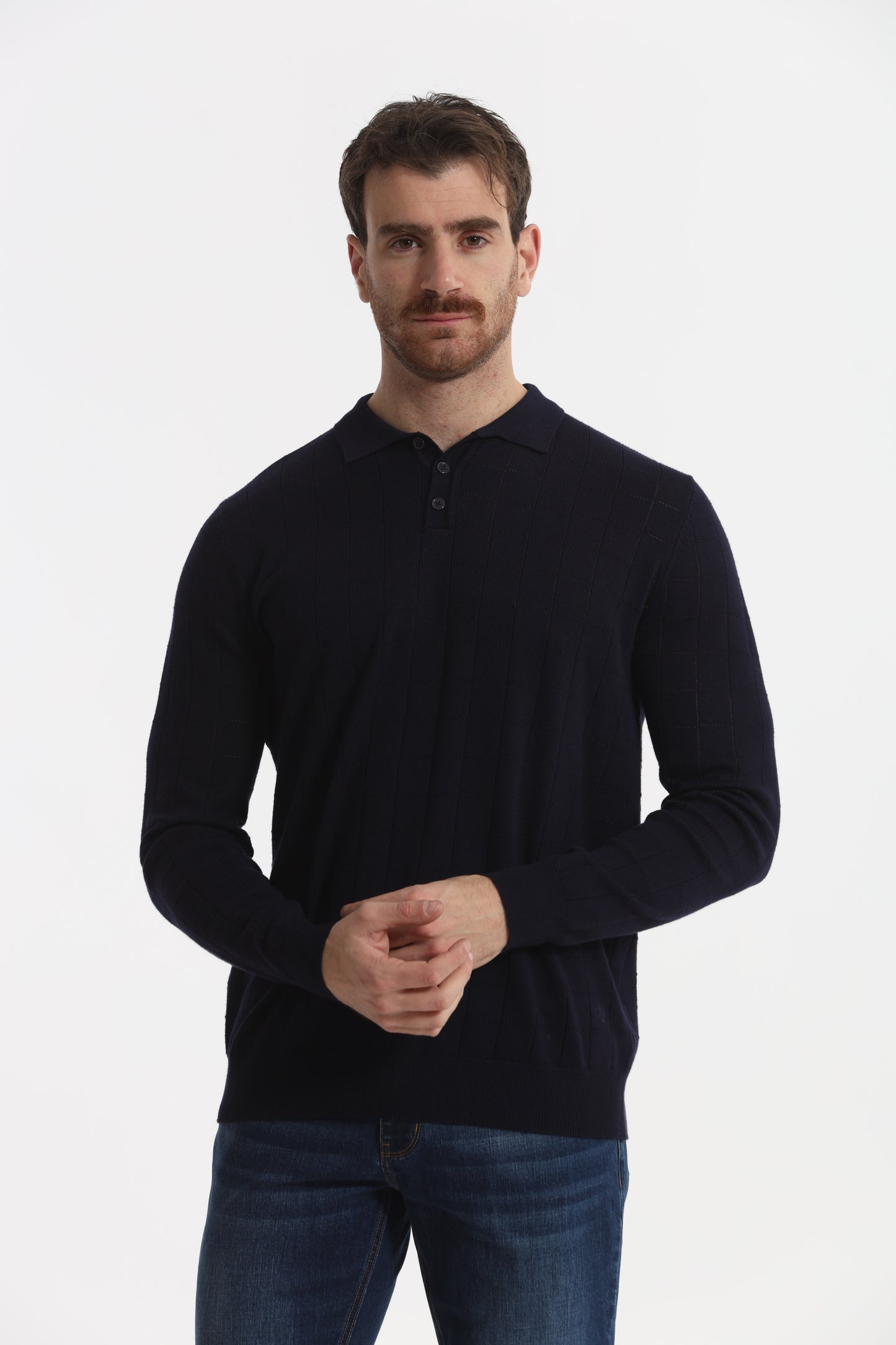 MAGLIA A POLO CON MOTIVO