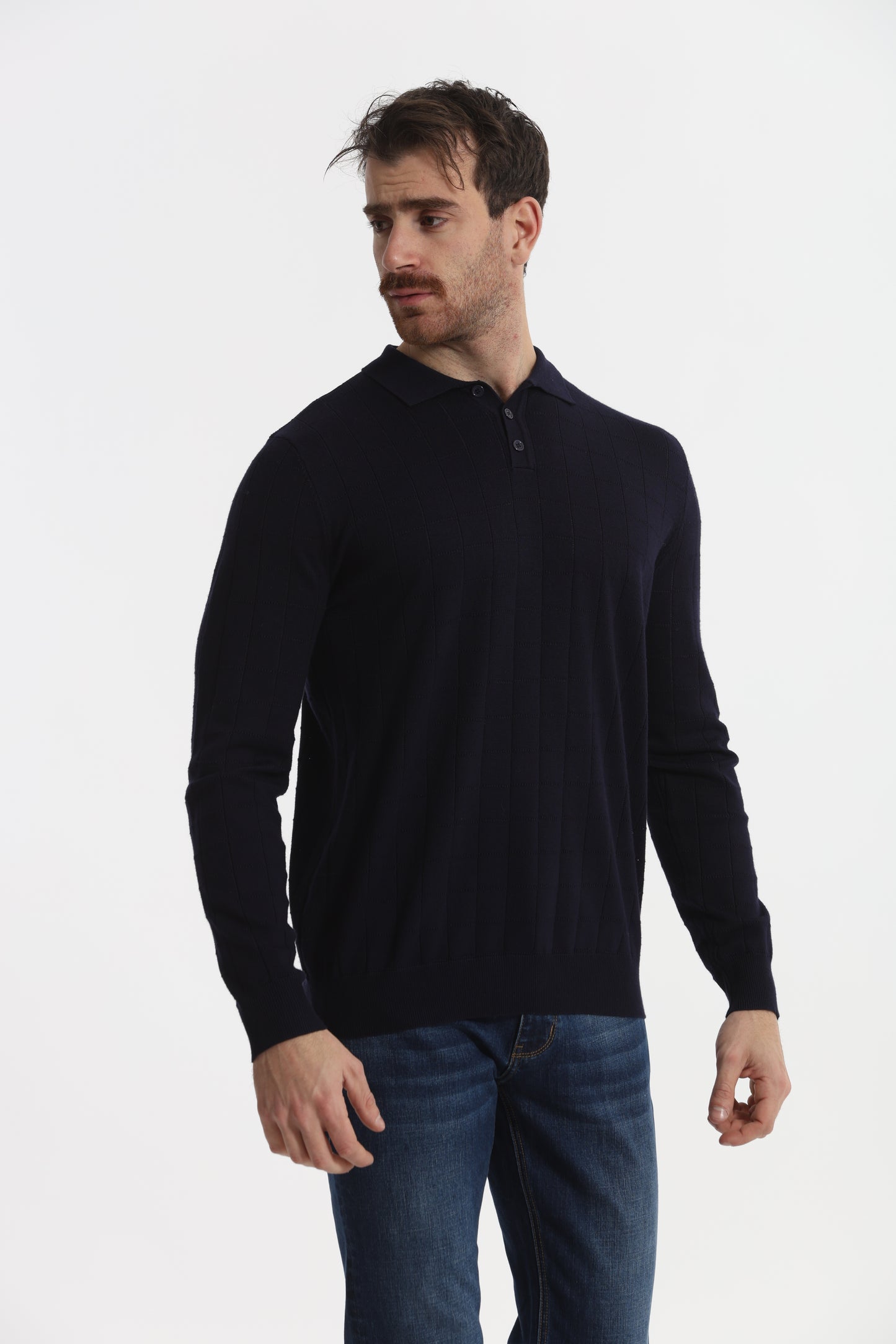 MAGLIA A POLO CON MOTIVO