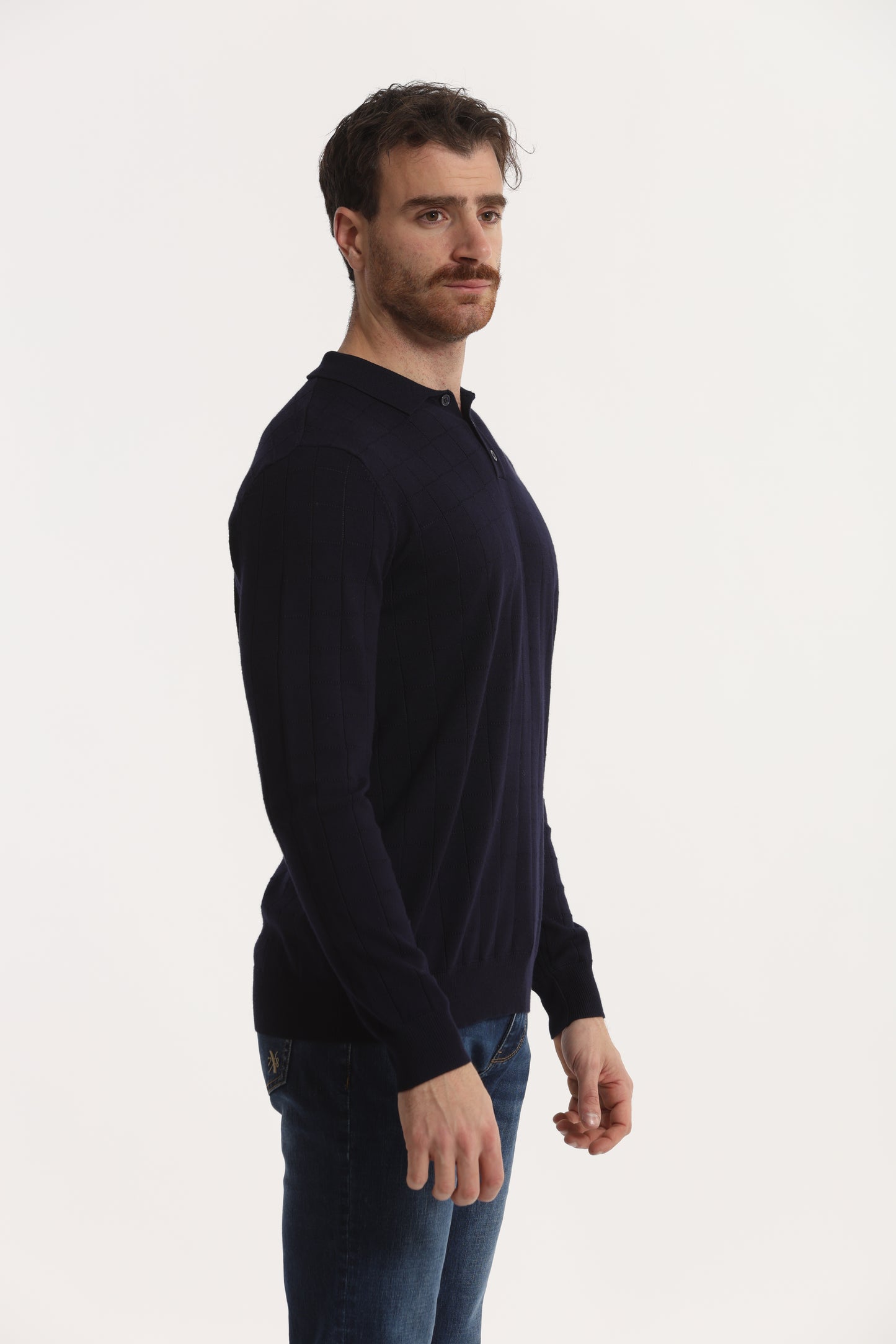 MAGLIA A POLO CON MOTIVO