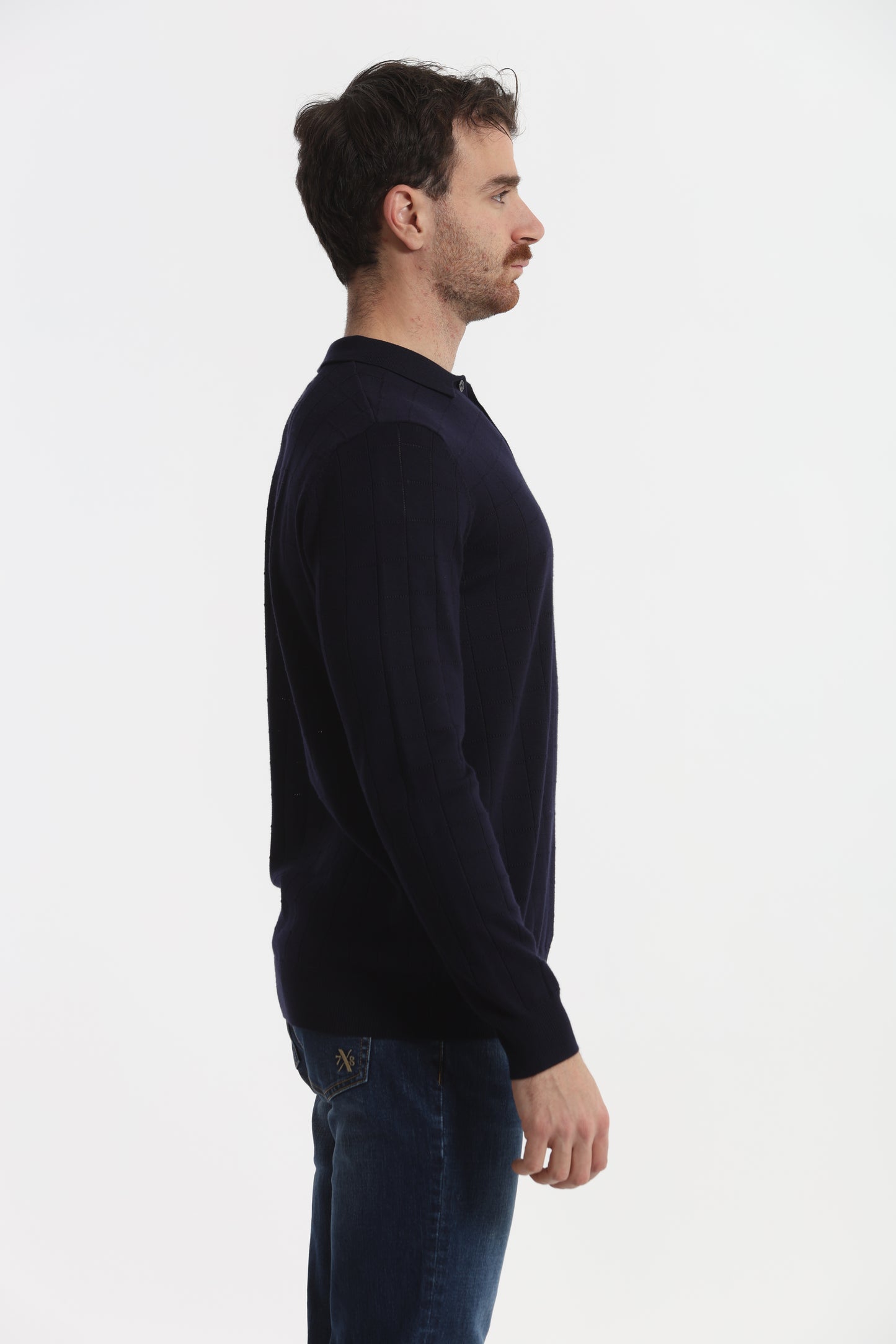 MAGLIA A POLO CON MOTIVO