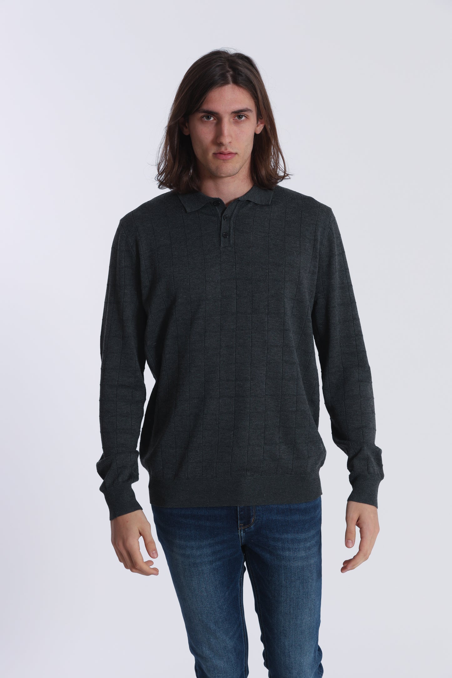 MAGLIA A POLO CON MOTIVO
