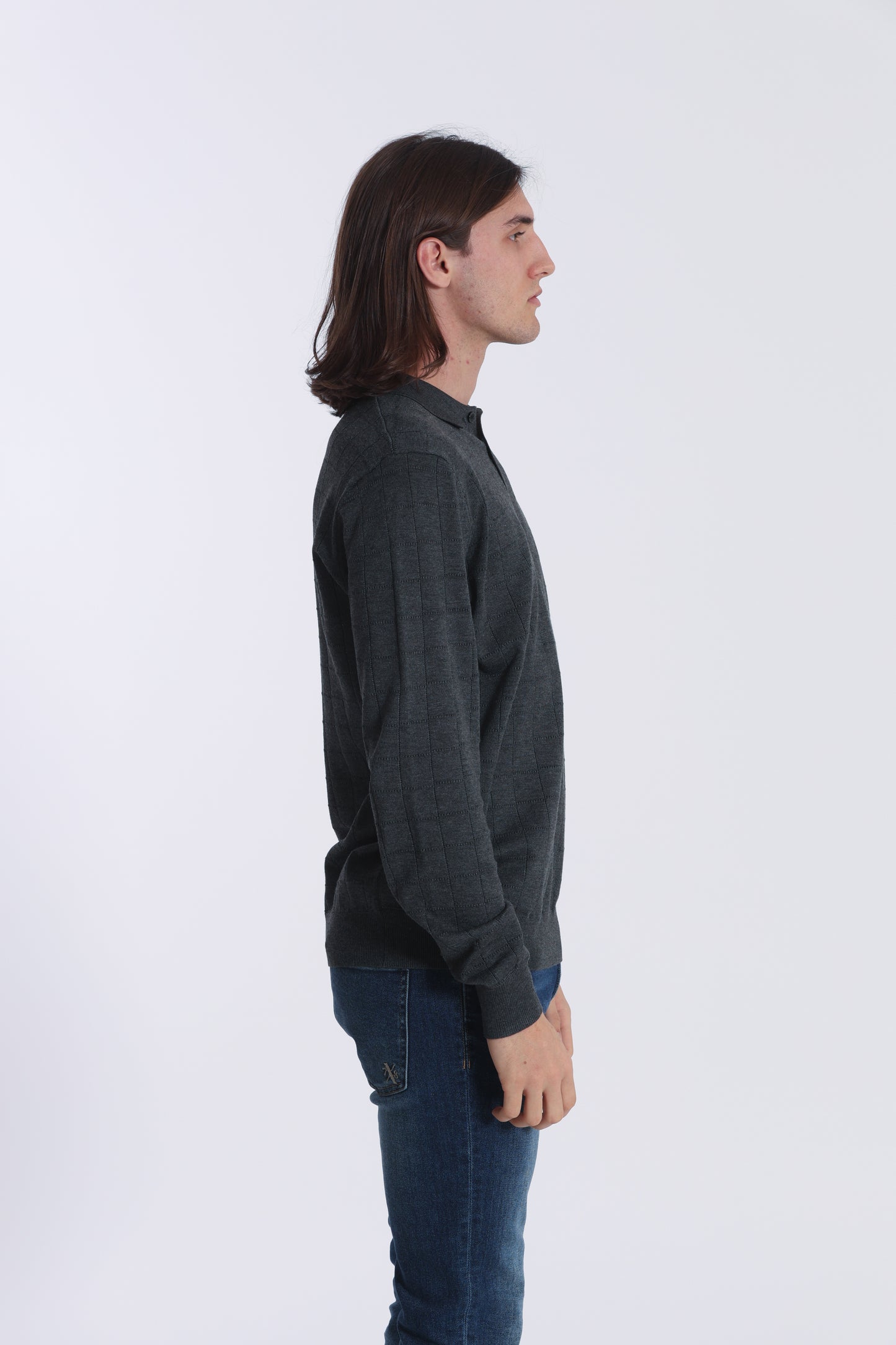 MAGLIA A POLO CON MOTIVO