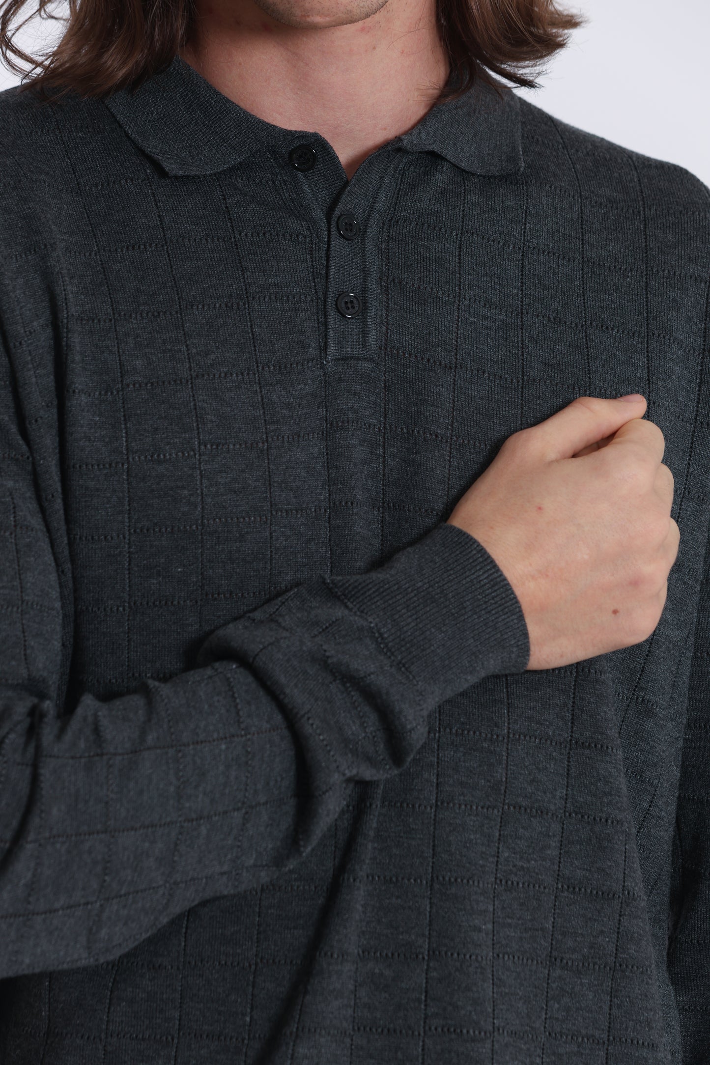 MAGLIA A POLO CON MOTIVO
