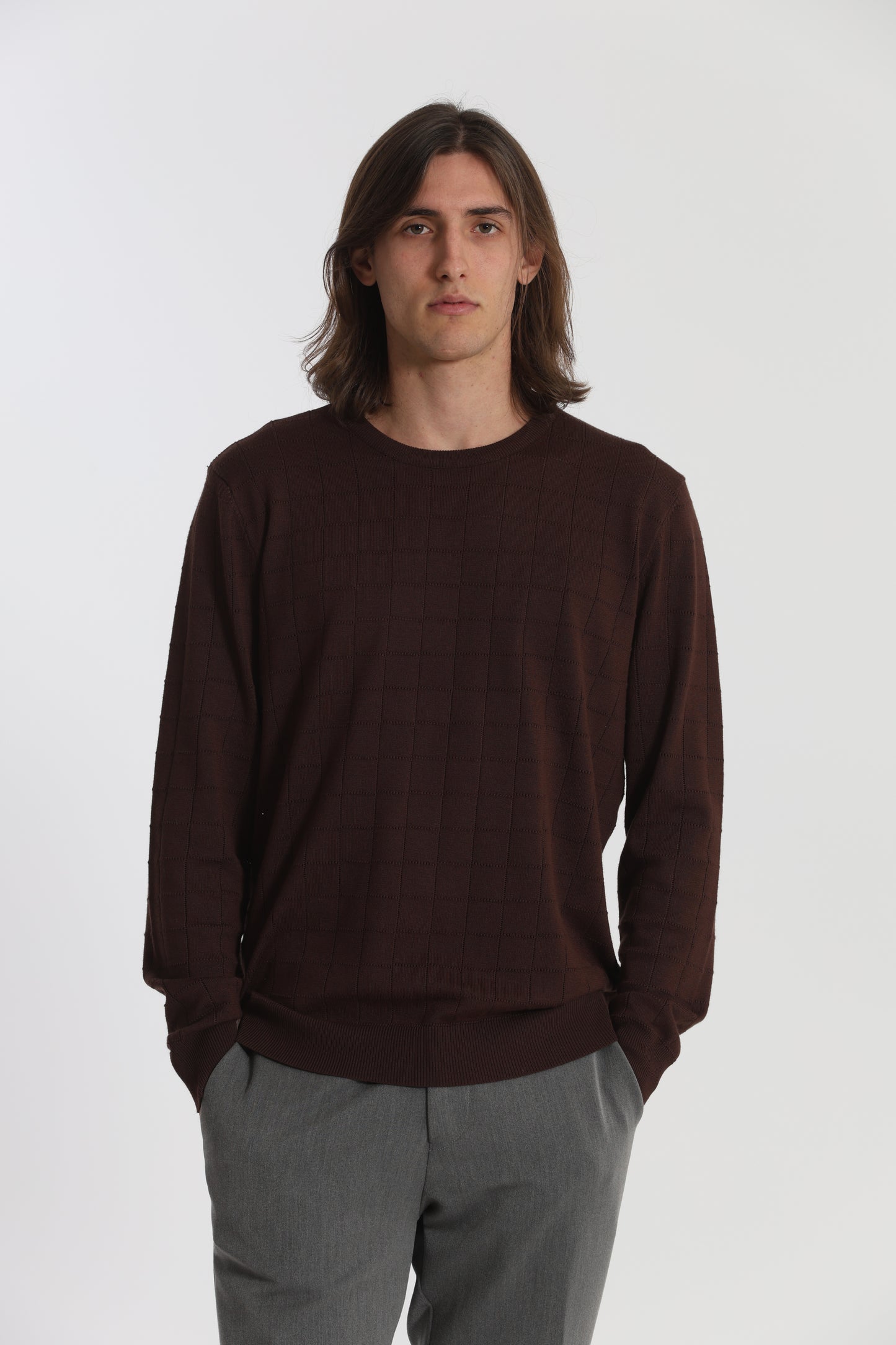 MAGLIA GIROCOLLO CON MOTIVO