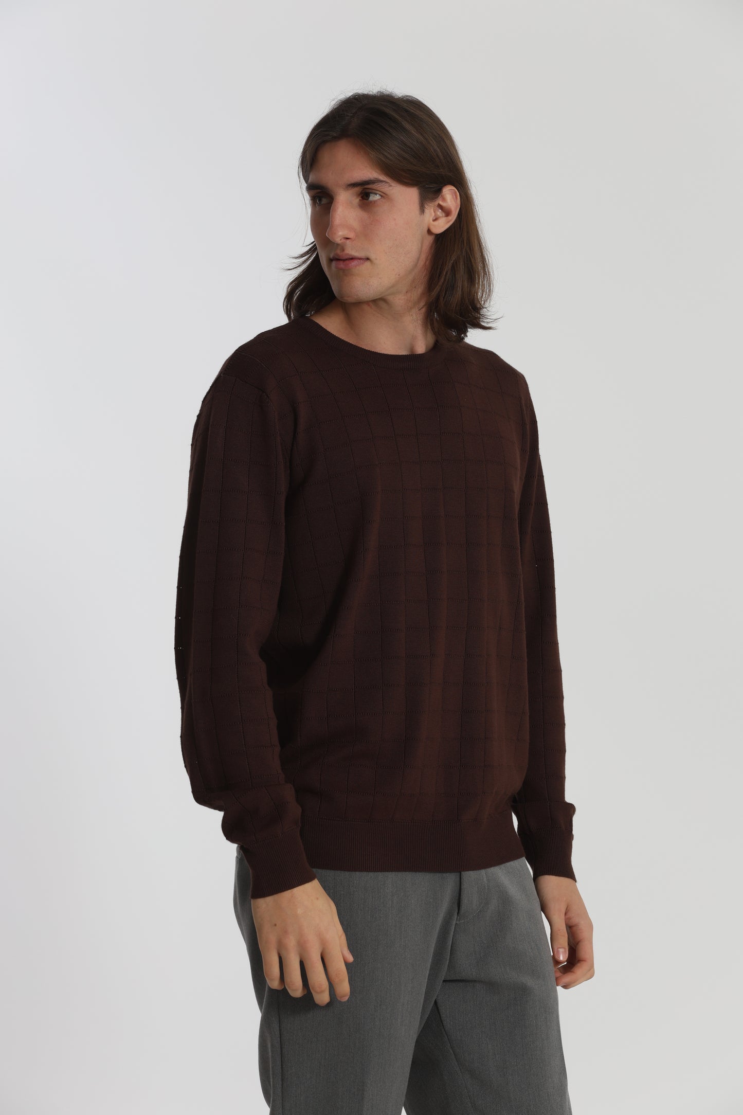 MAGLIA GIROCOLLO CON MOTIVO