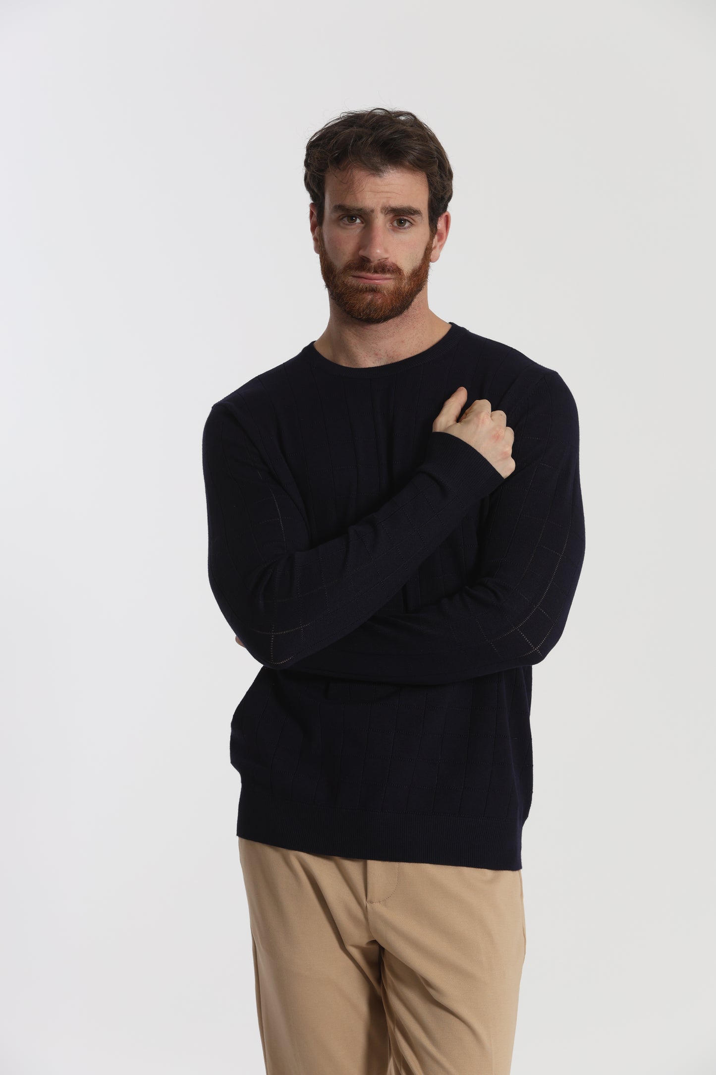 MAGLIA GIROCOLLO CON MOTIVO