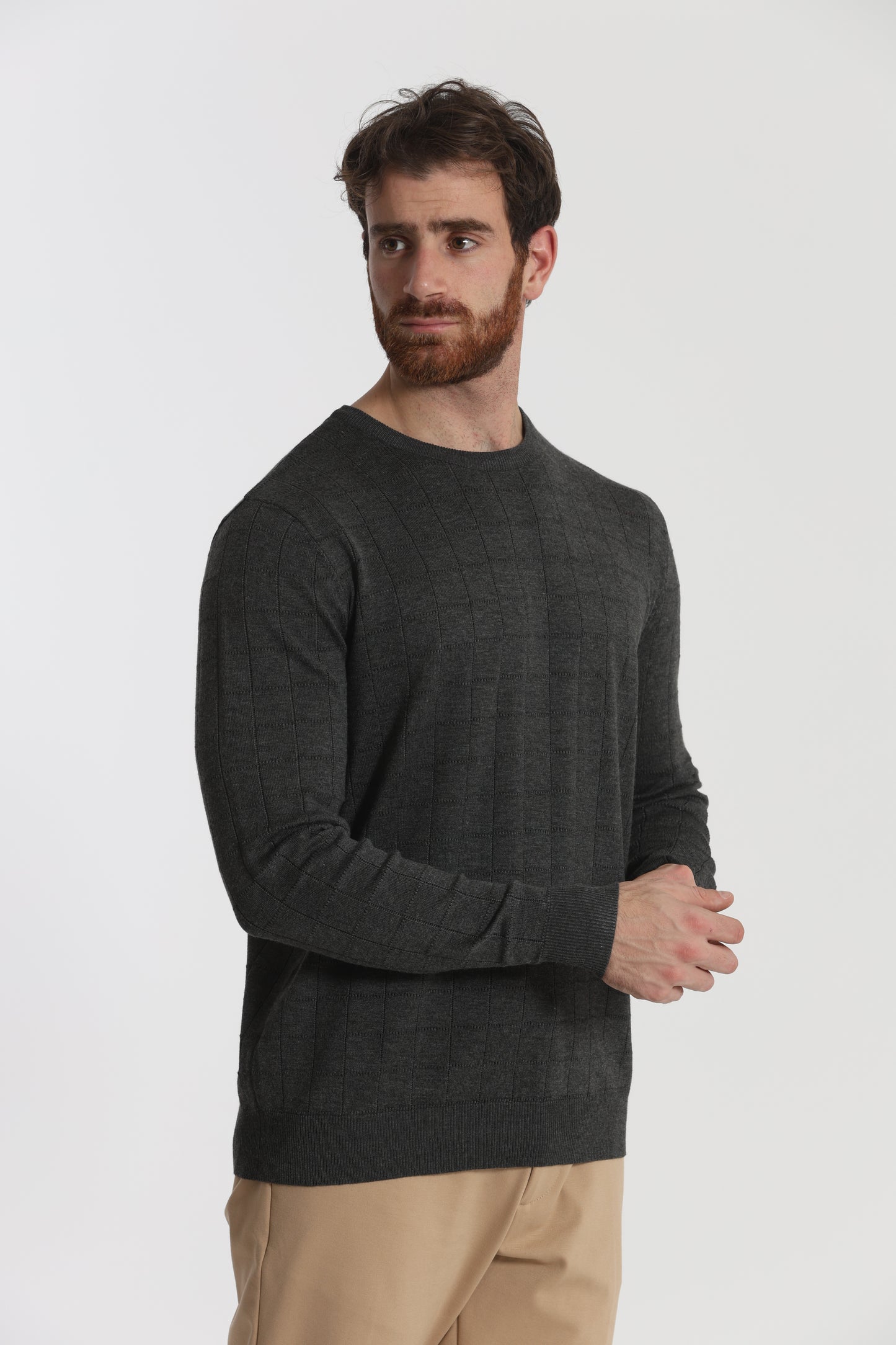 MAGLIA GIROCOLLO CON MOTIVO